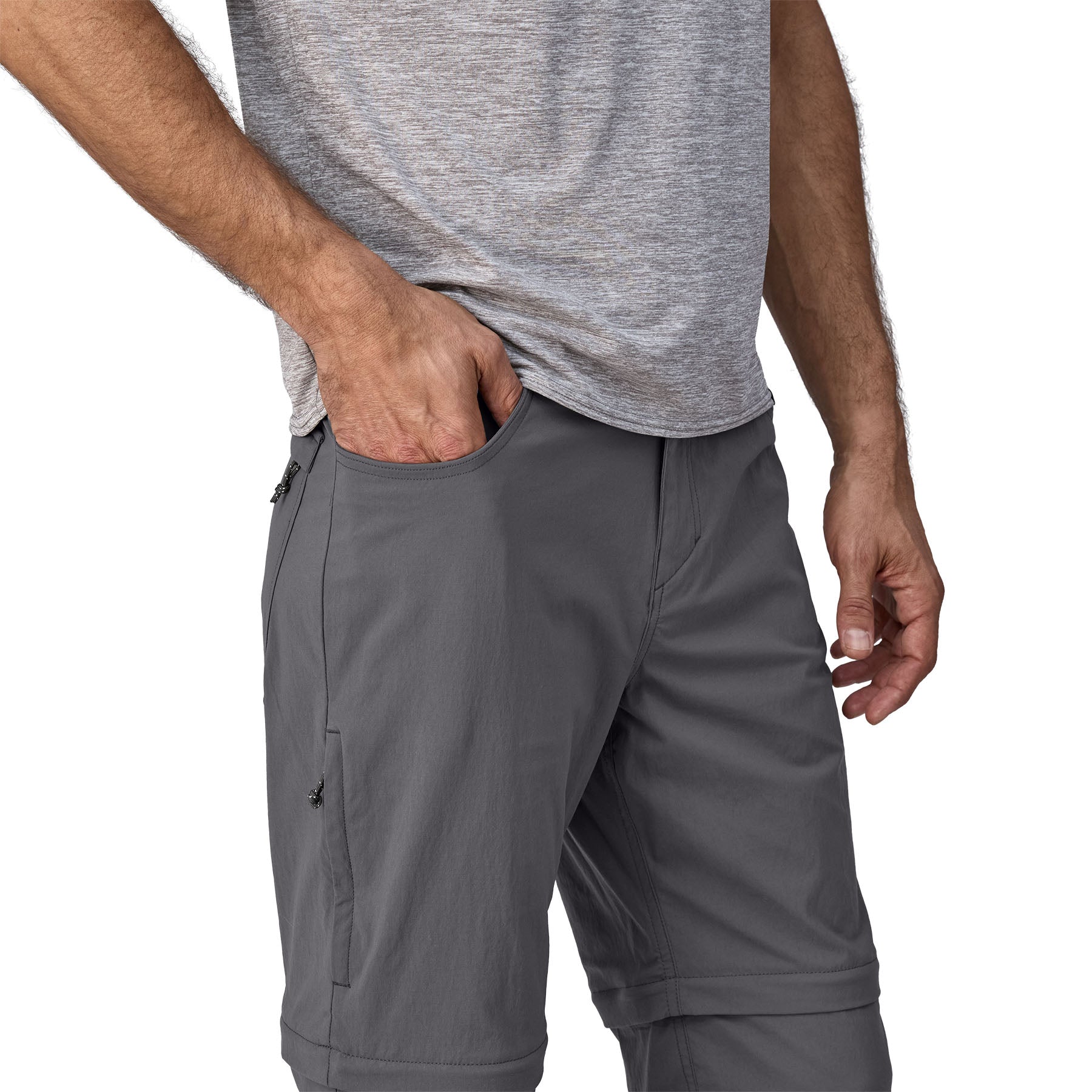 Patagonia Men's Quandary Convertible Pants Forge Grey Image 05