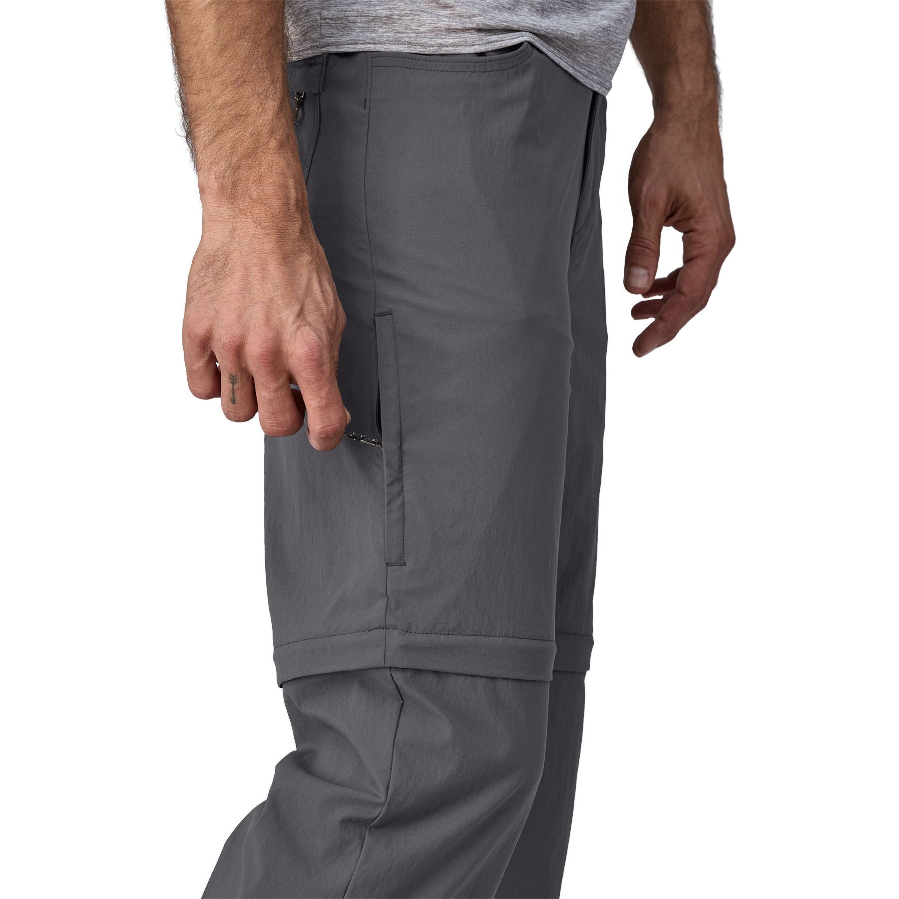 Patagonia Men's Quandary Convertible Pants Forge Grey Image 07