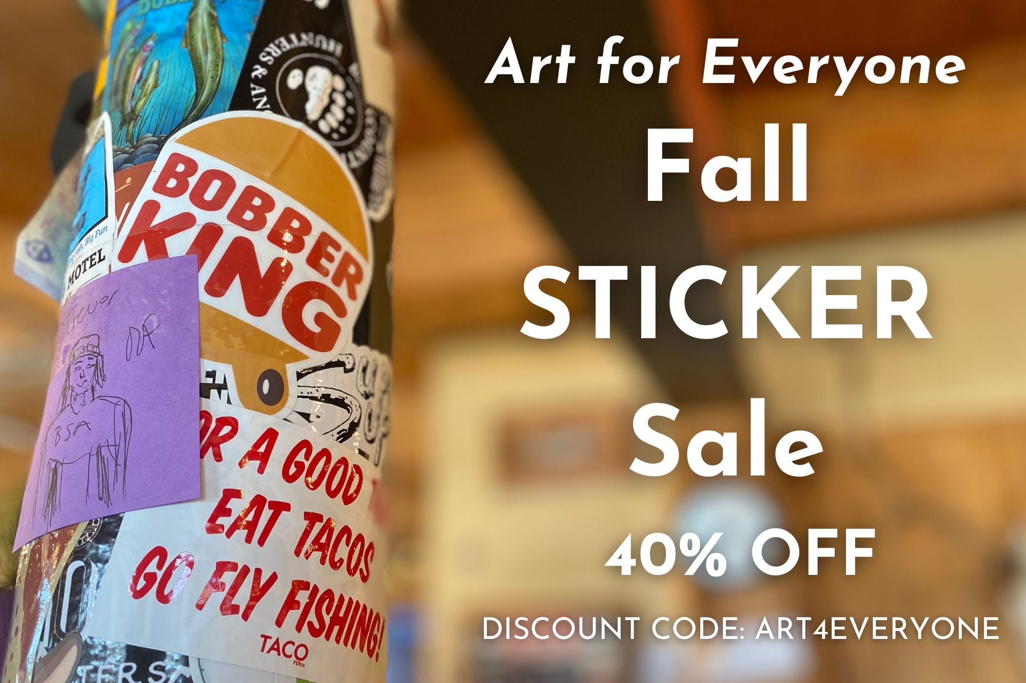 Art for Everyone - 40% off Fall Sticker Sale