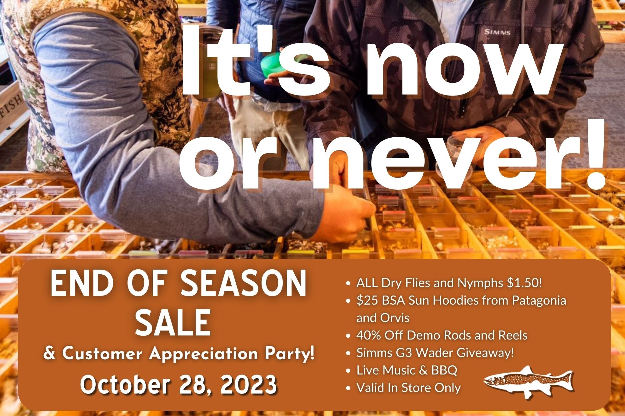 End of Season Sale Event - October 28, 2023