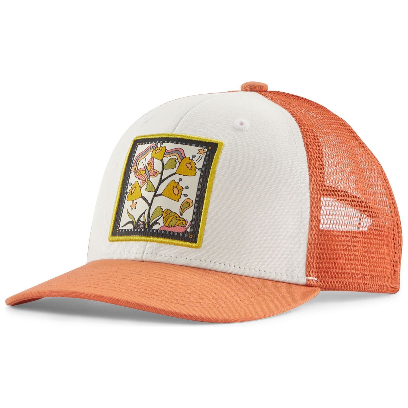 Patagonia Kid's Trucker Hat Butterfly Bows: Birch White Image 01