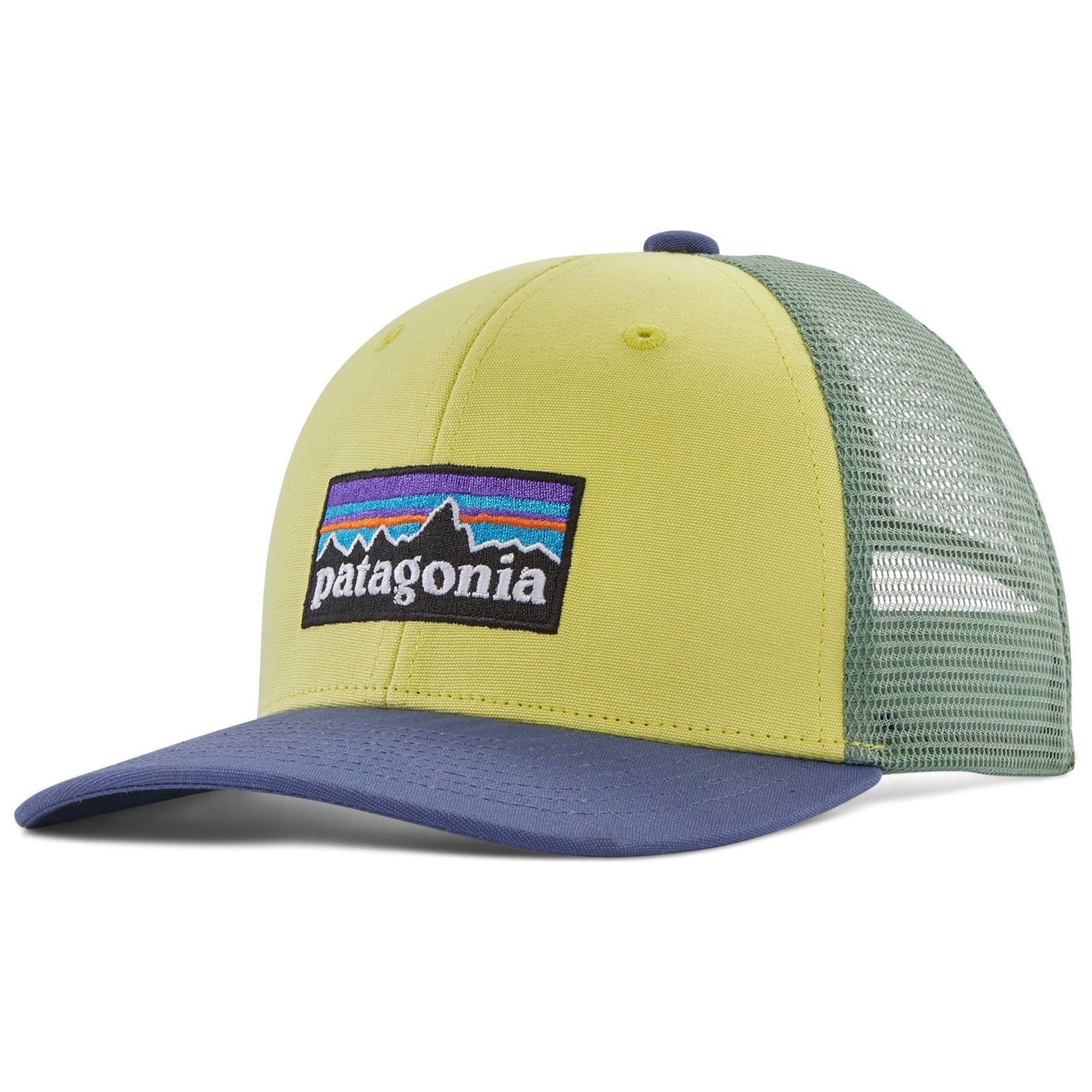 Patagonia Kid's Trucker Hat P-6 Logo: Nearly Green Image 01