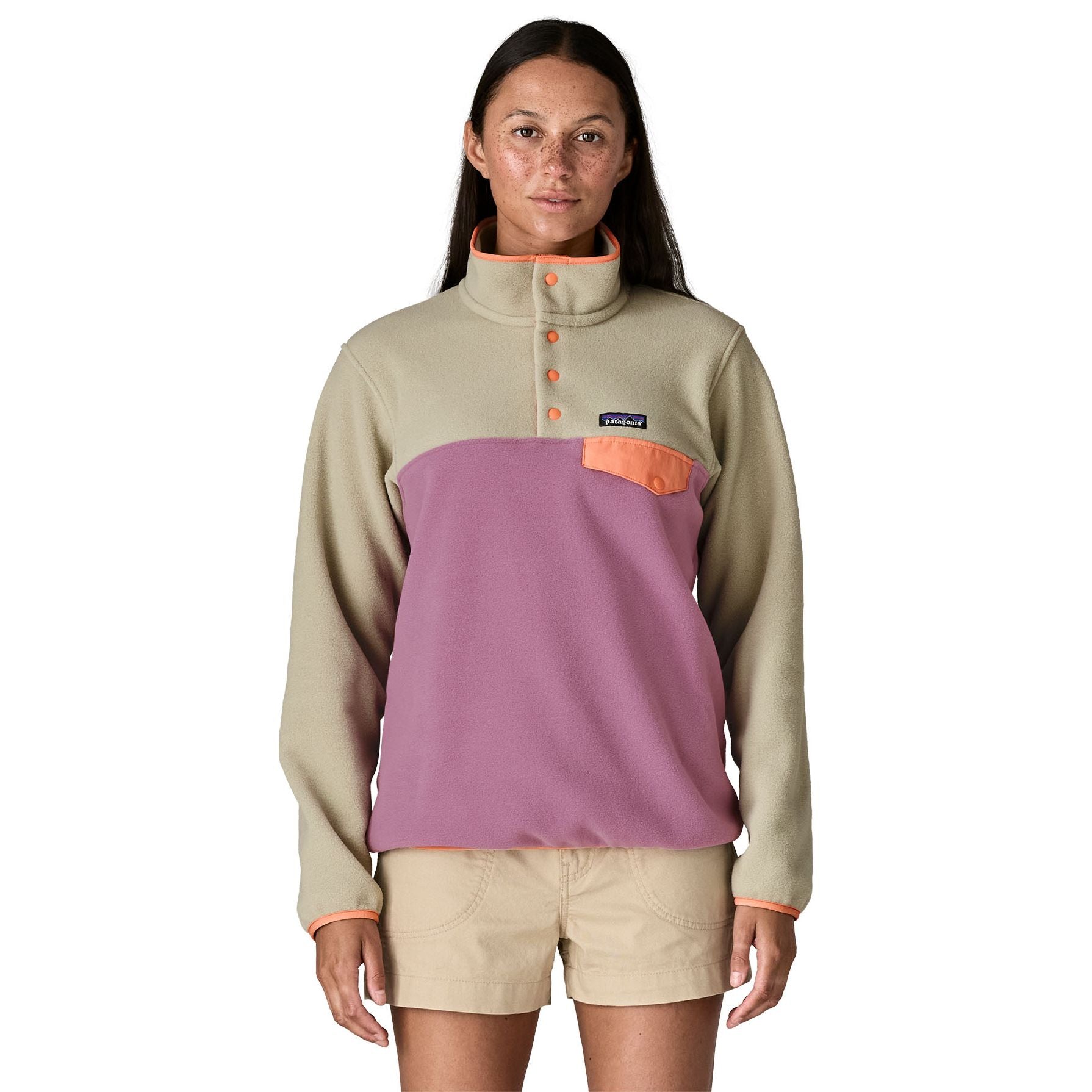 Patagonia Women's Lightweight Synch Snap-T Pullover Light Violet
