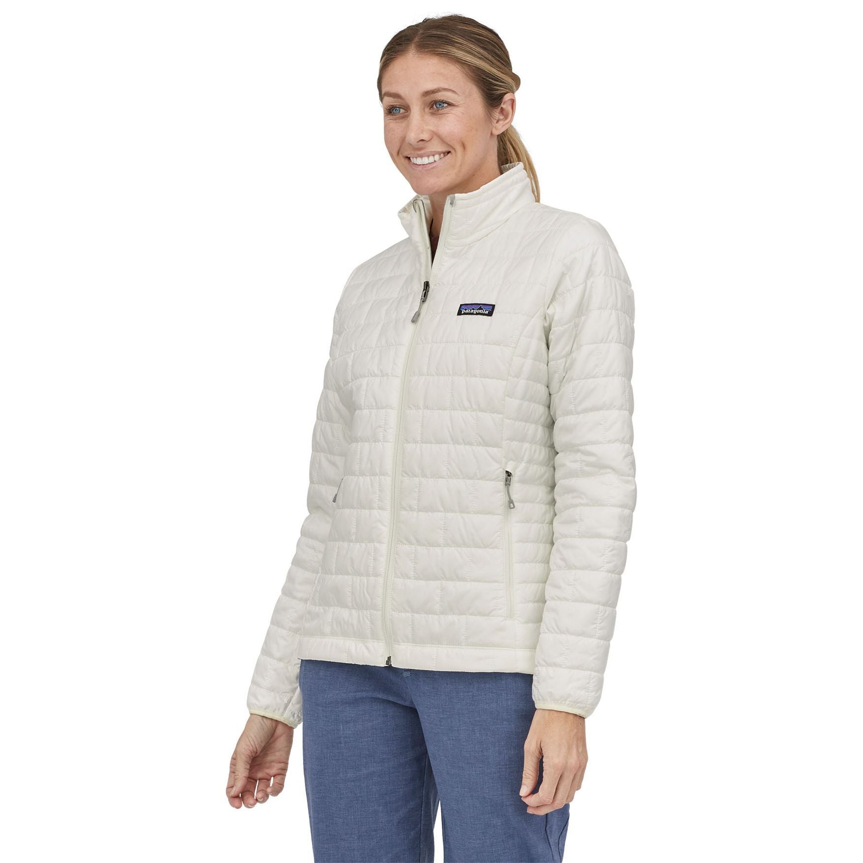 Patagonia Women's Nano Puff Jacket Birch White Image 05