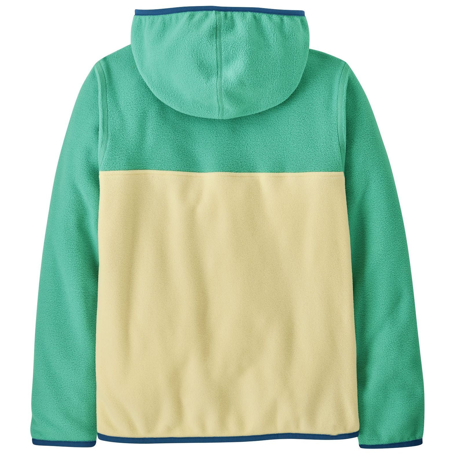 Patagonia Kid's Micro D Snap-T Jacket Buttercup Yellow with Aqua Stone Image 02