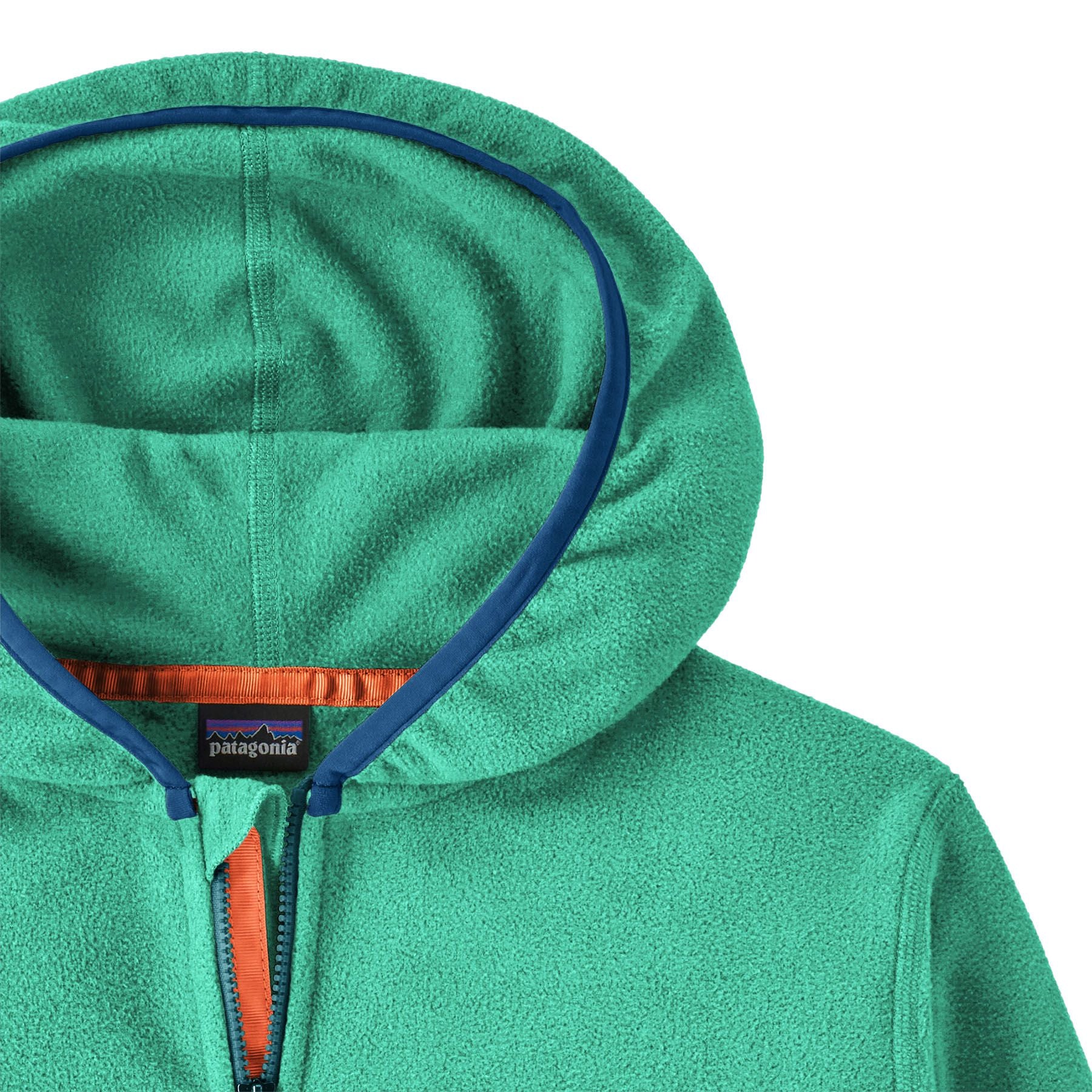 Patagonia Kid's Micro D Snap-T Jacket Buttercup Yellow with Aqua Stone Image 04