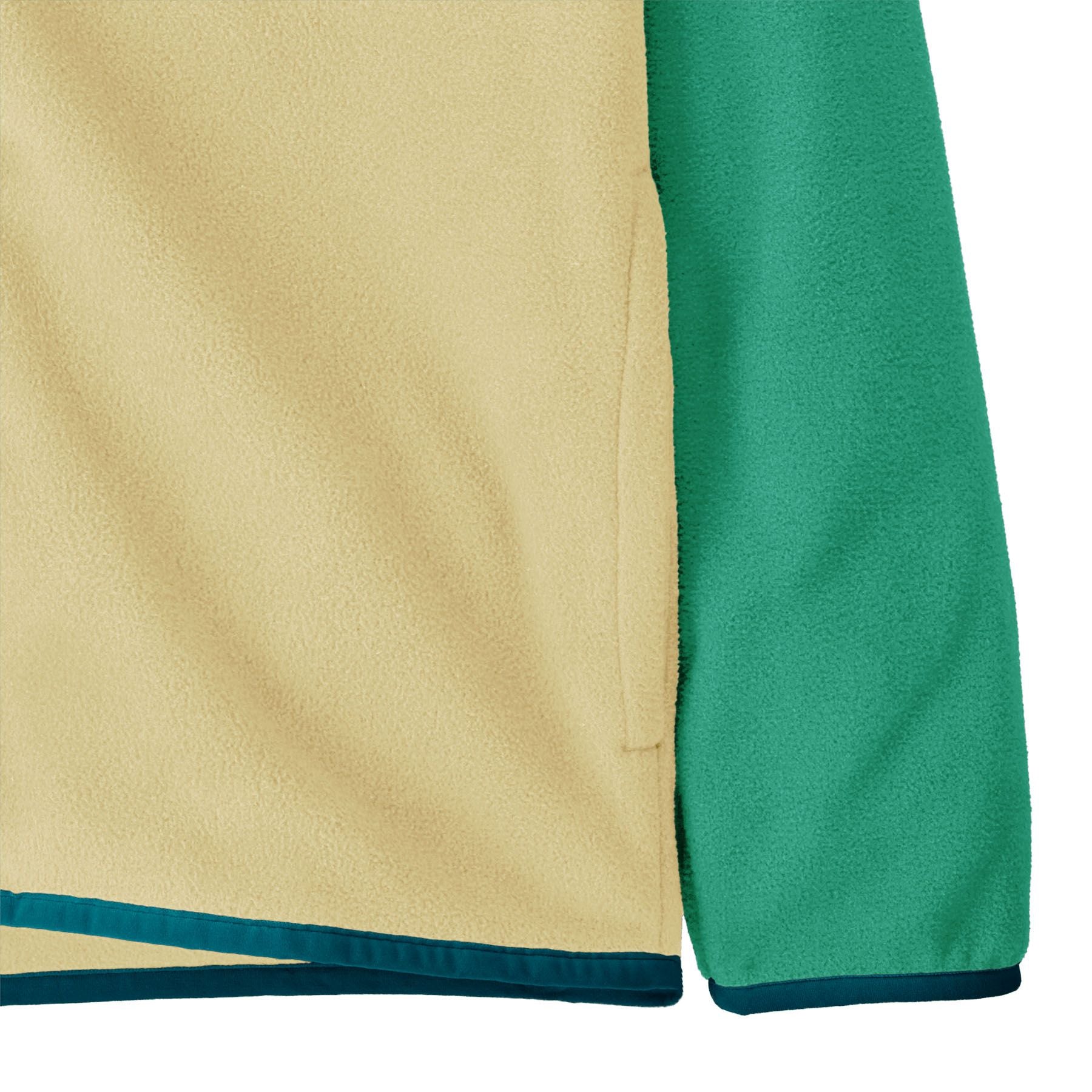 Patagonia Kid's Micro D Snap-T Jacket Buttercup Yellow with Aqua Stone Image 06