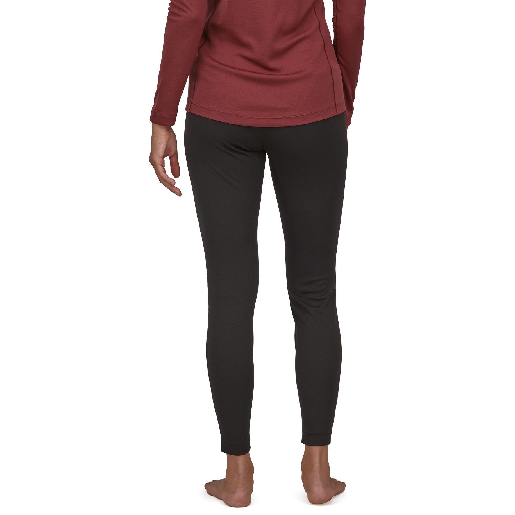 Patagonia Women's Capilene Midweight Bottoms Black Image 03
