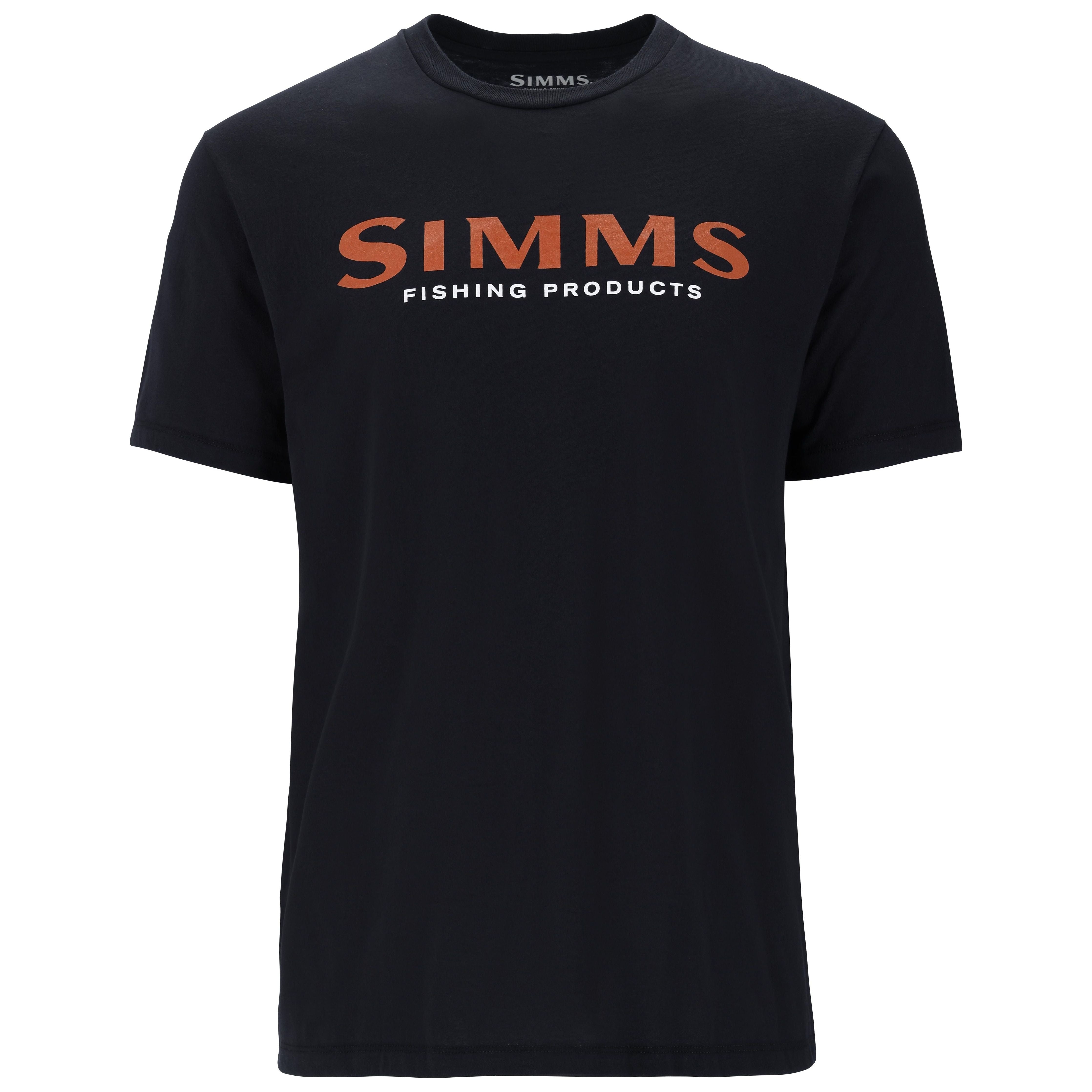 Simms Men's Logo T-Shirt Jet Black Image 01