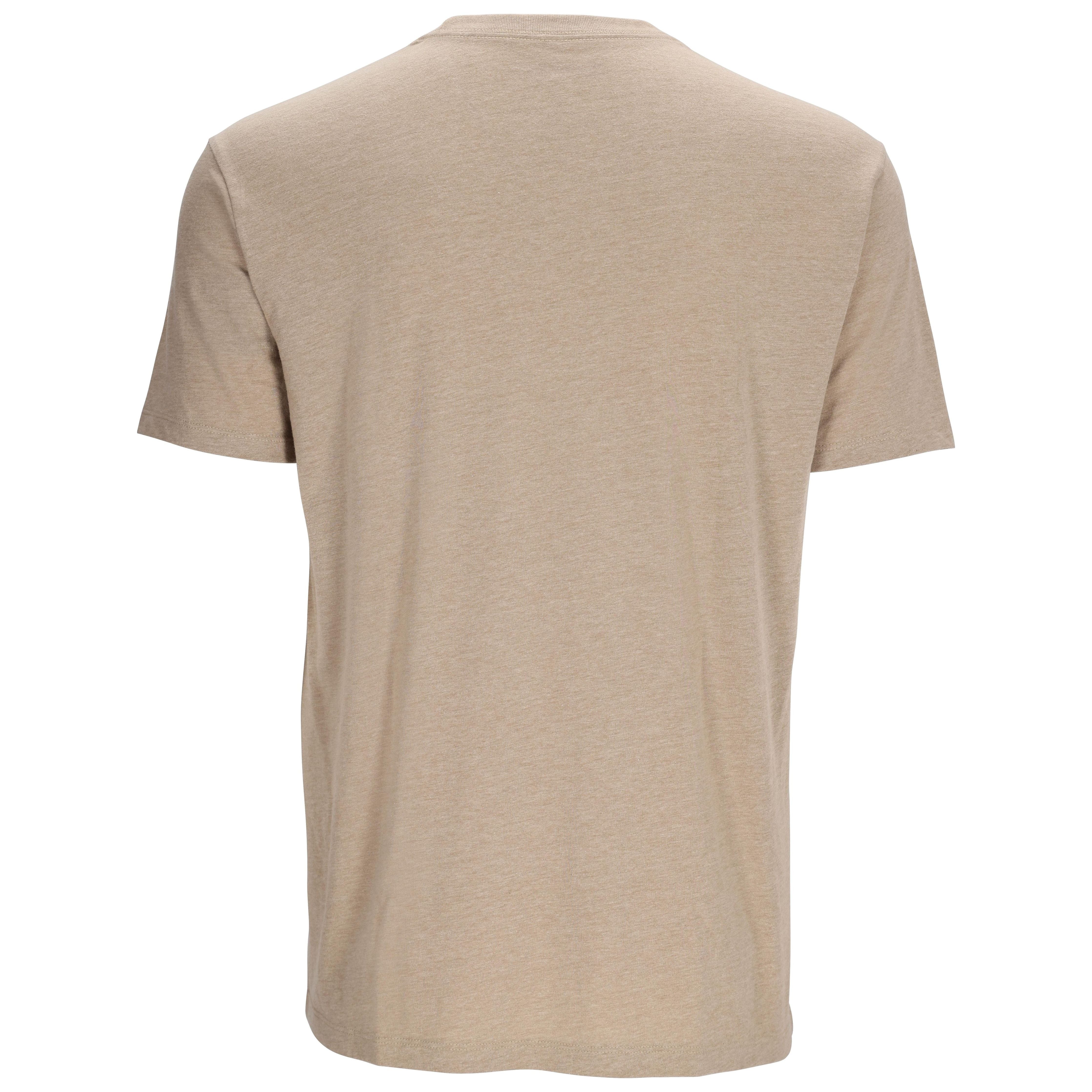 Simms Logo T-Shirt RC Olive Drab/Oatmeal Heather Image 02