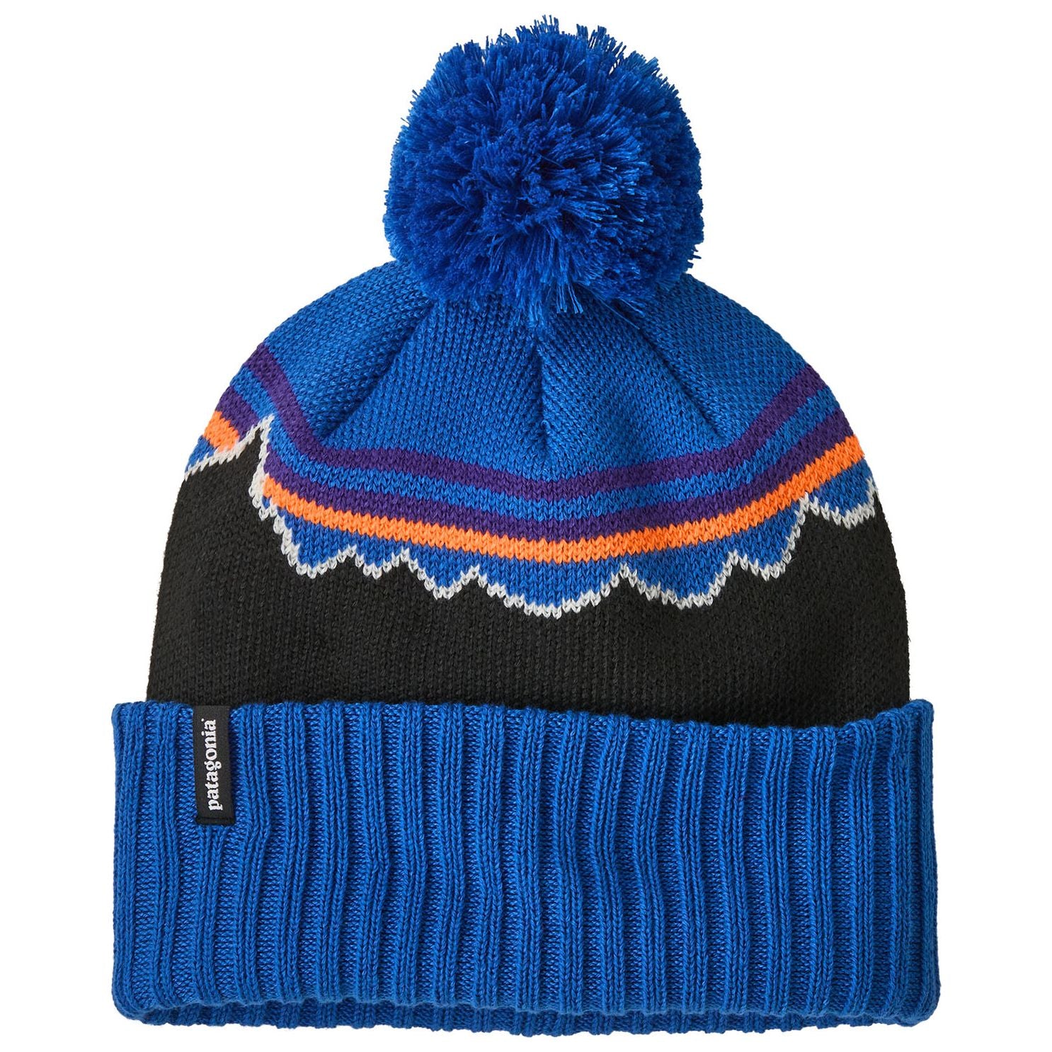 Patagonia Kid's Powder Town Beanie Classic Fitz Roy: P6 Blue Image 01