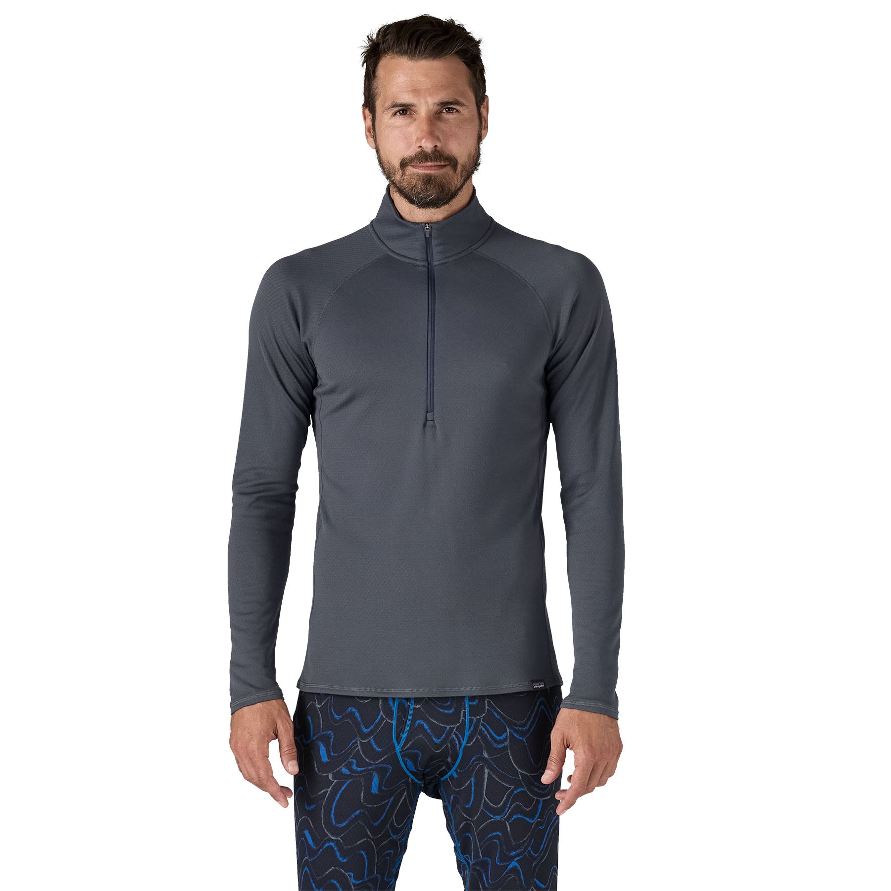 Patagonia Men's Capilene Midweight Zip-Neck Smolder Blue Image 02