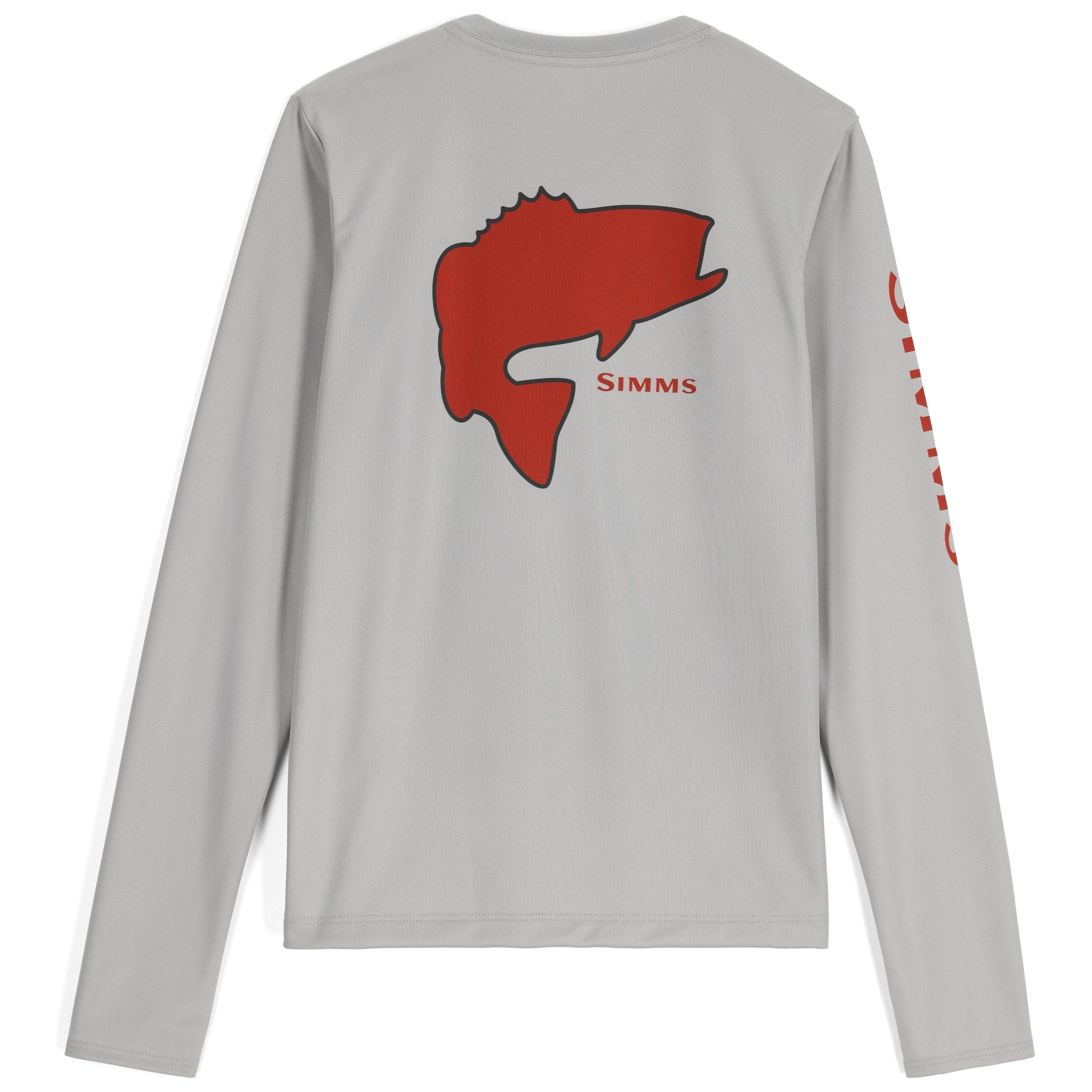 Simms Kid's Solar Tech Crew Neck Cinder/Bass Image 01