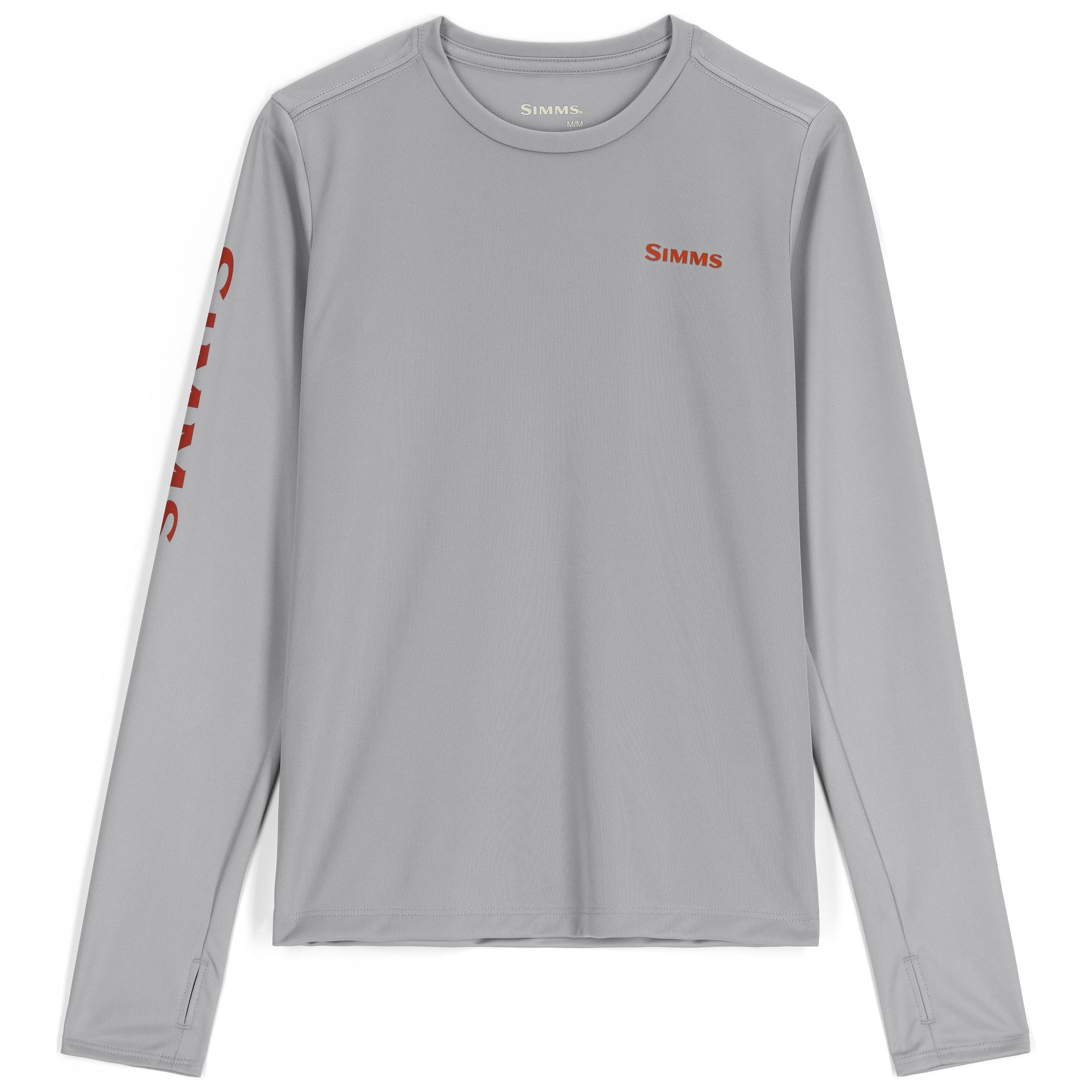 Simms Kid's Solar Tech Crew Neck Cinder/Bass Image 02