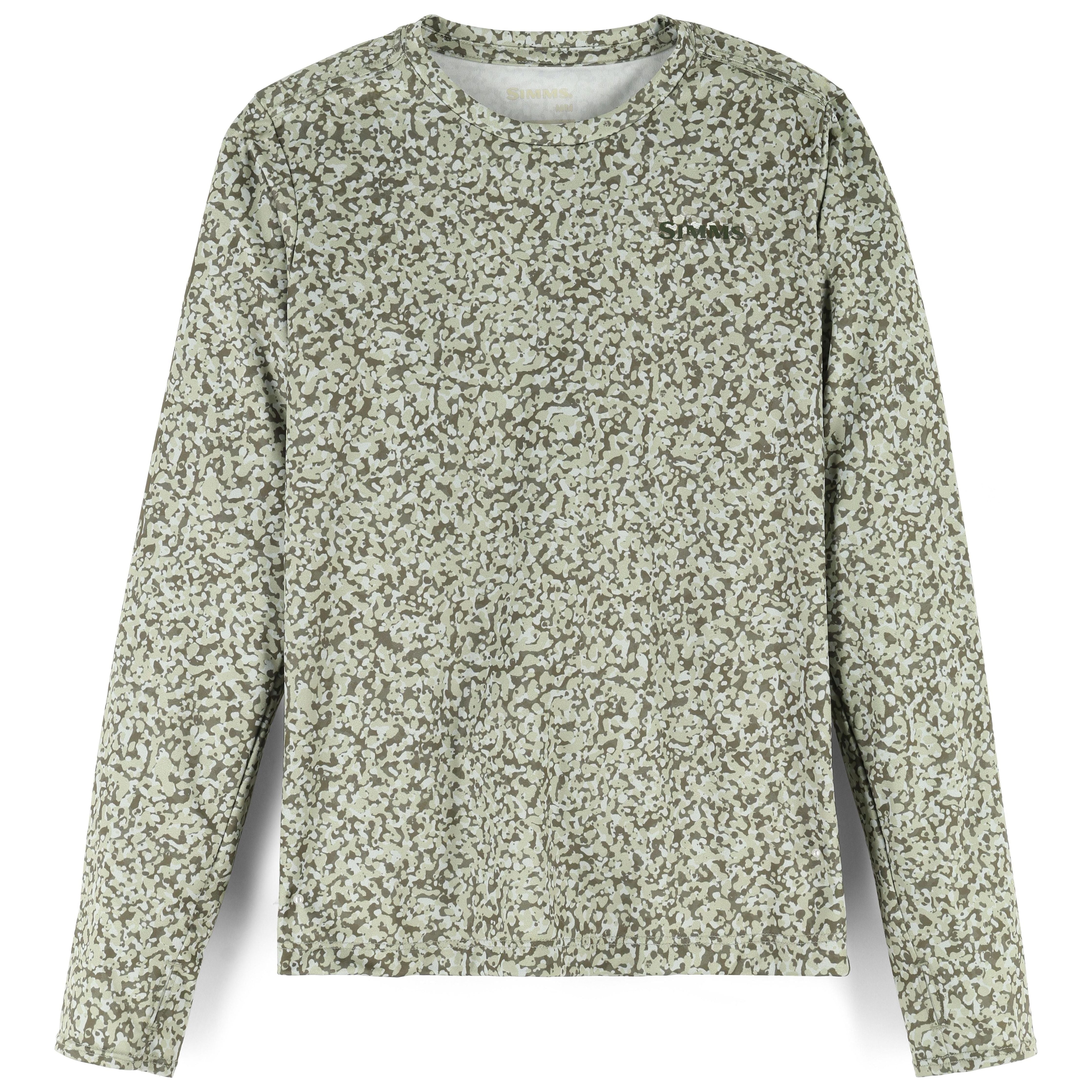 Simms Kid's Solar Tech Crew Neck Pebble Willow Image 01