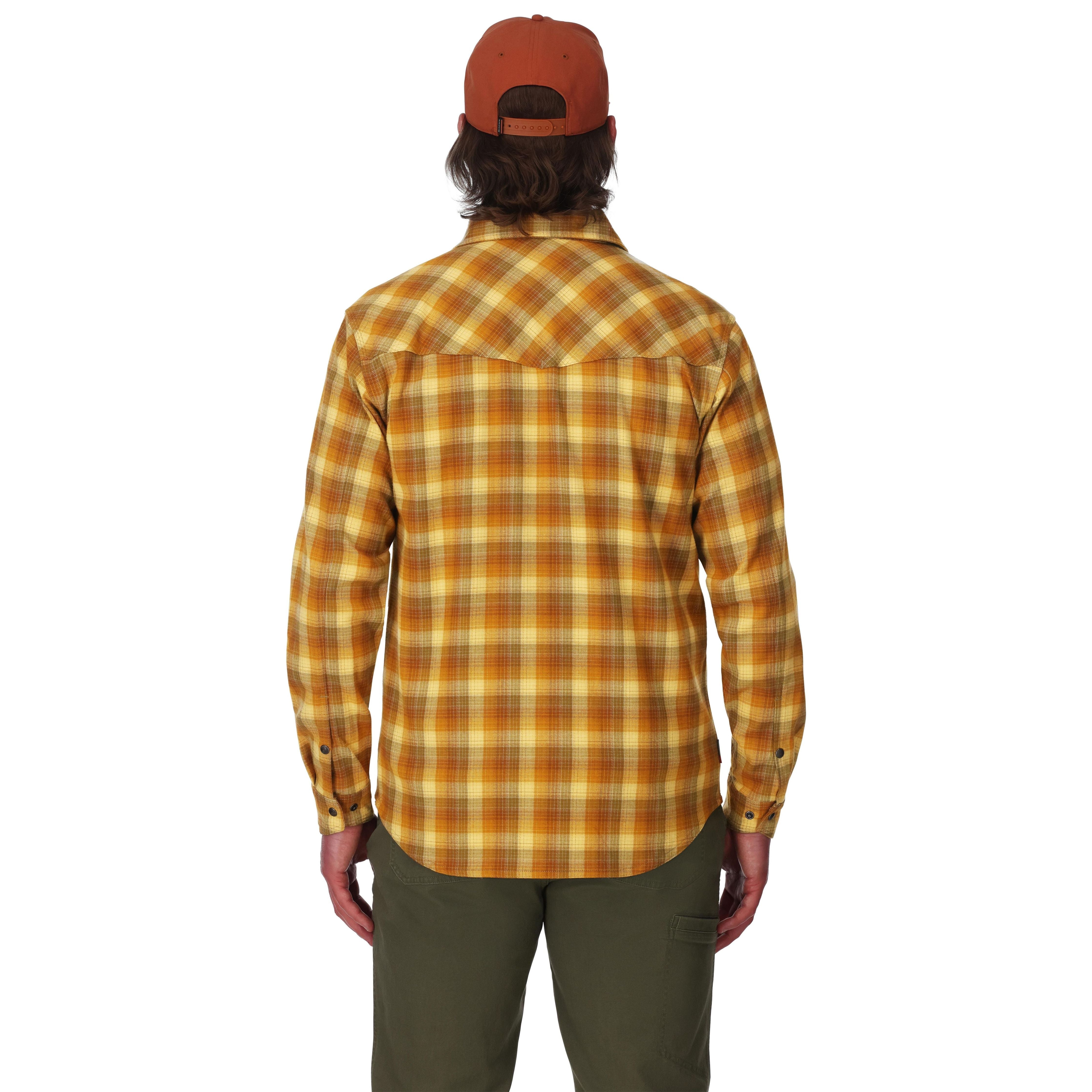Simms Men's Gallatin Flannel LS Shirt Kennebec Plaid: Sandbar Image 03