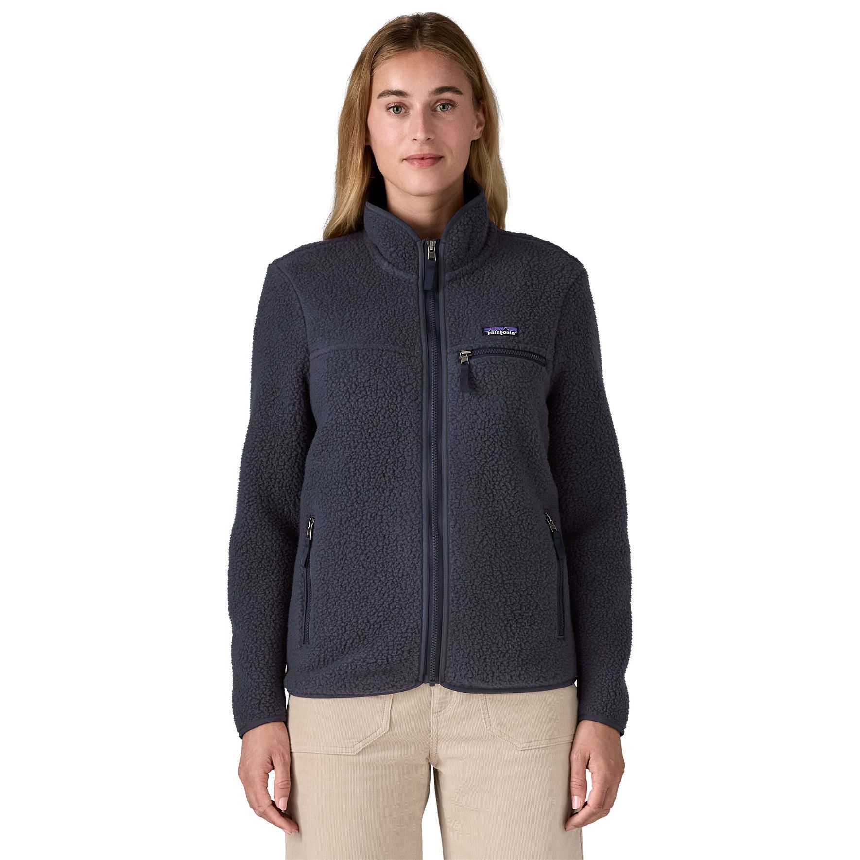 Patagonia Women's Retro Pile Jacket Sunken Blue Image 02