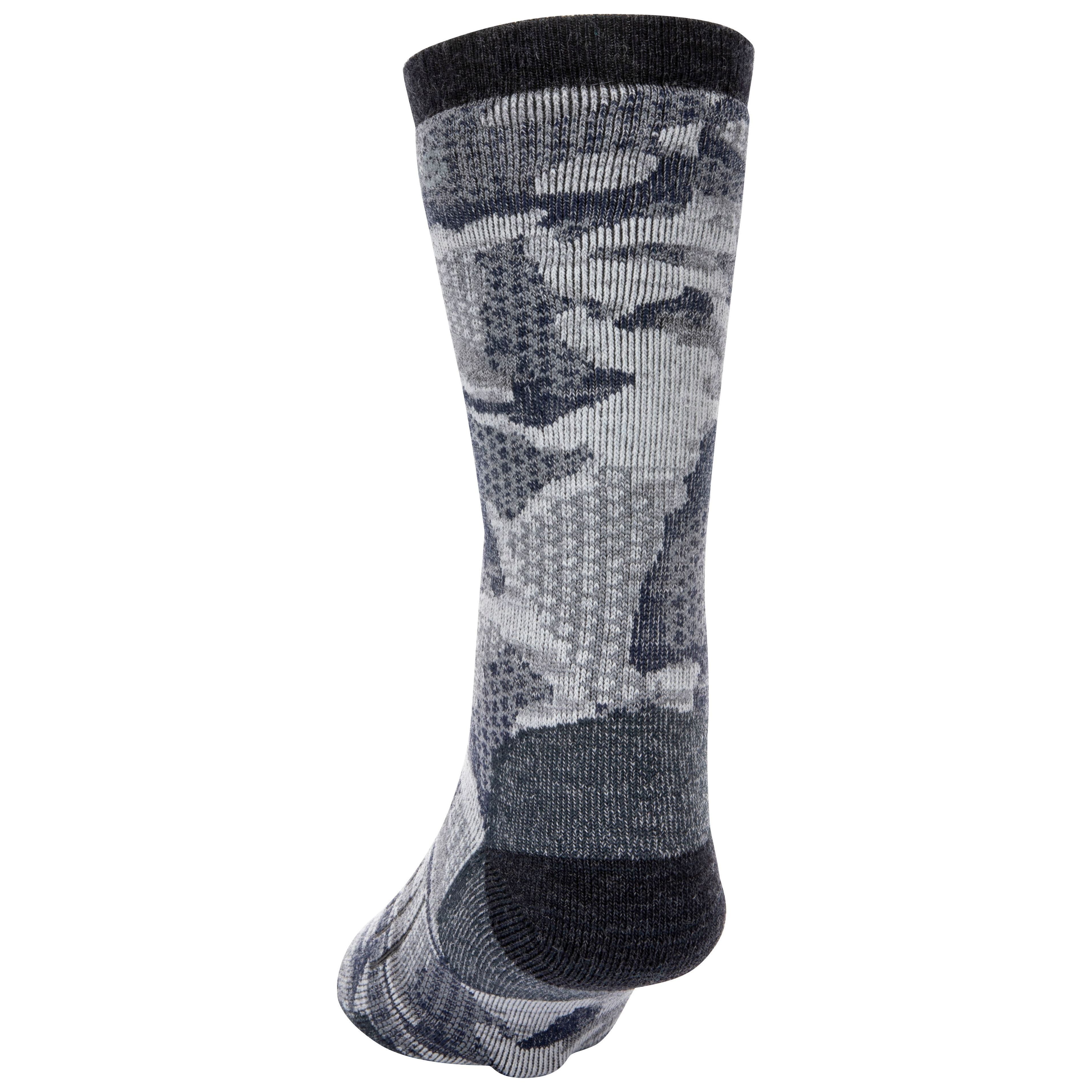 Simms Women's Merino Midweight Hiker Socks Hex Flo Camo Admiral Image 02