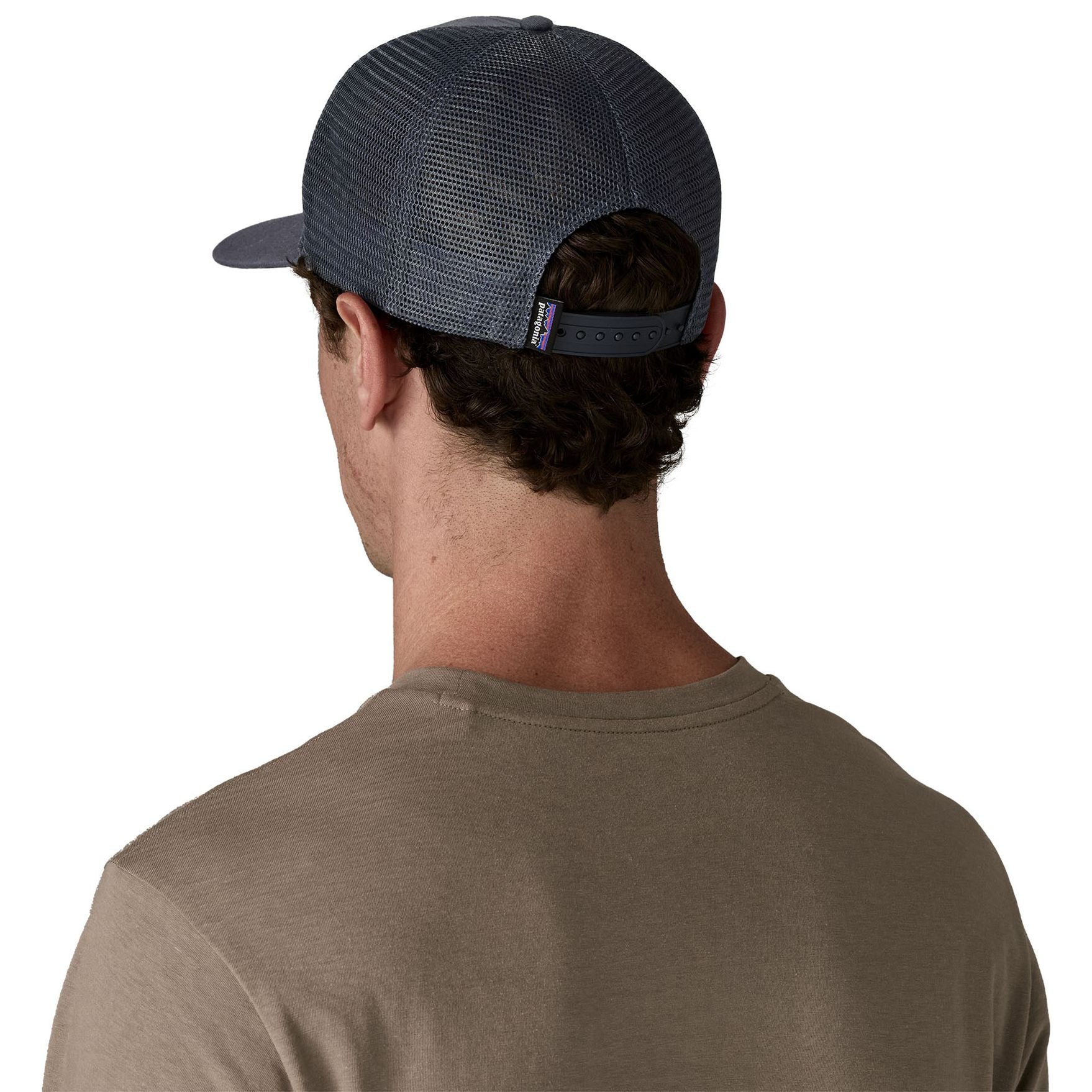 Patagonia Take a Stand Trucker Hat Casting Logo: Smolder Blue Image 03