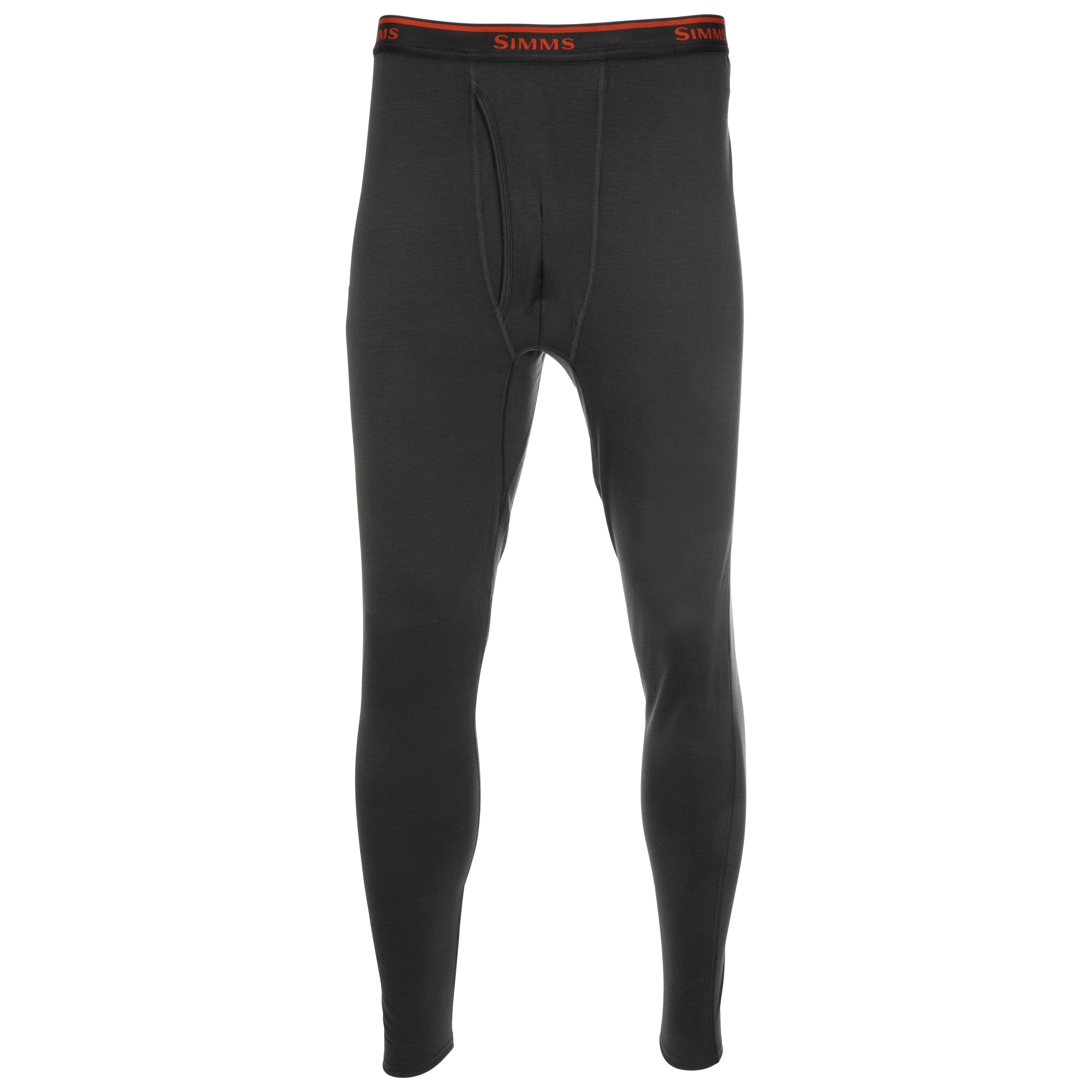 Simms Lightweight Baselayer Bottom Carbon Image 01