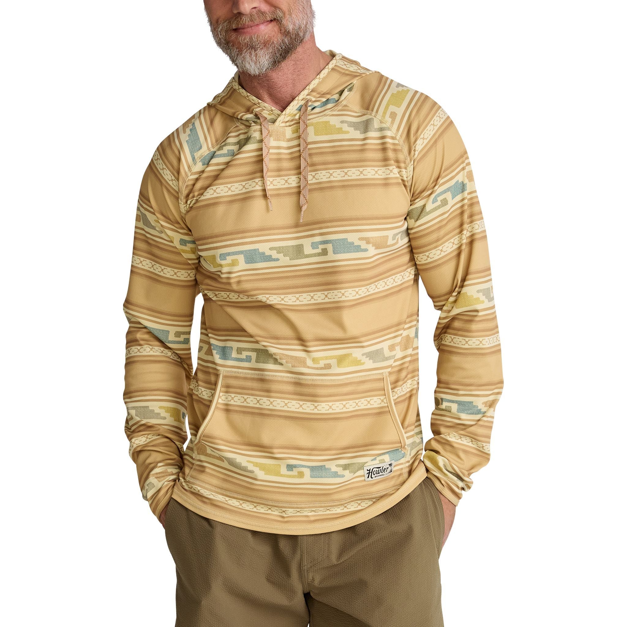 Howler Brothers Loggerhead Hoodie Temple Tracks : Camel Image 05