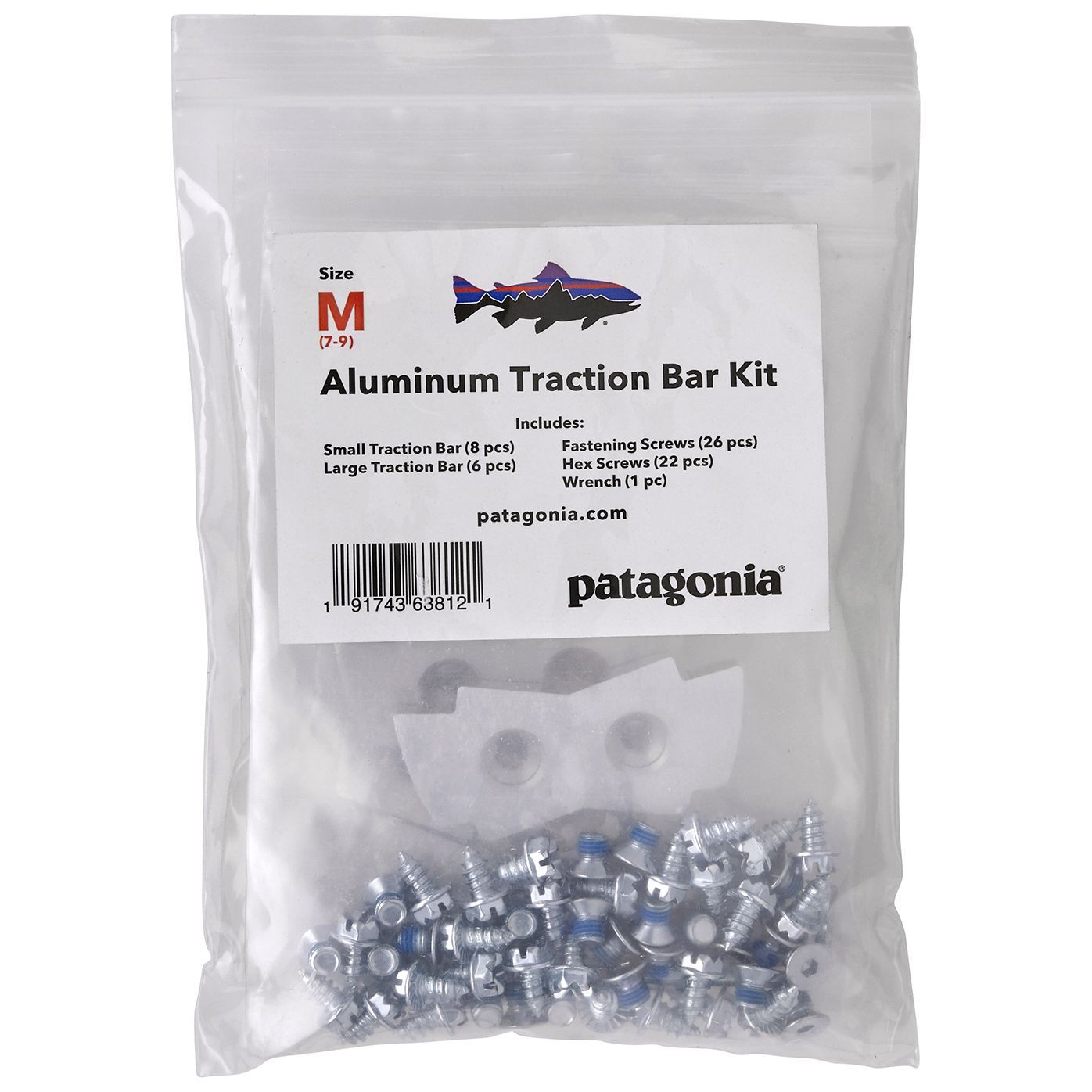 Patagonia Foot Tractor Aluminum Bar Replacement Kit - Danner Silver Image 01