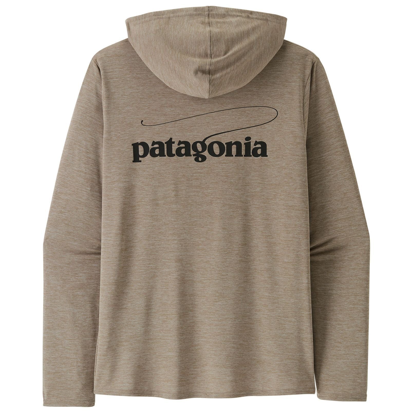 Patagonia Men's Capilene Cool Daily Graphic Hoody Casting Logo: Seabird Grey X-Dye Image 01