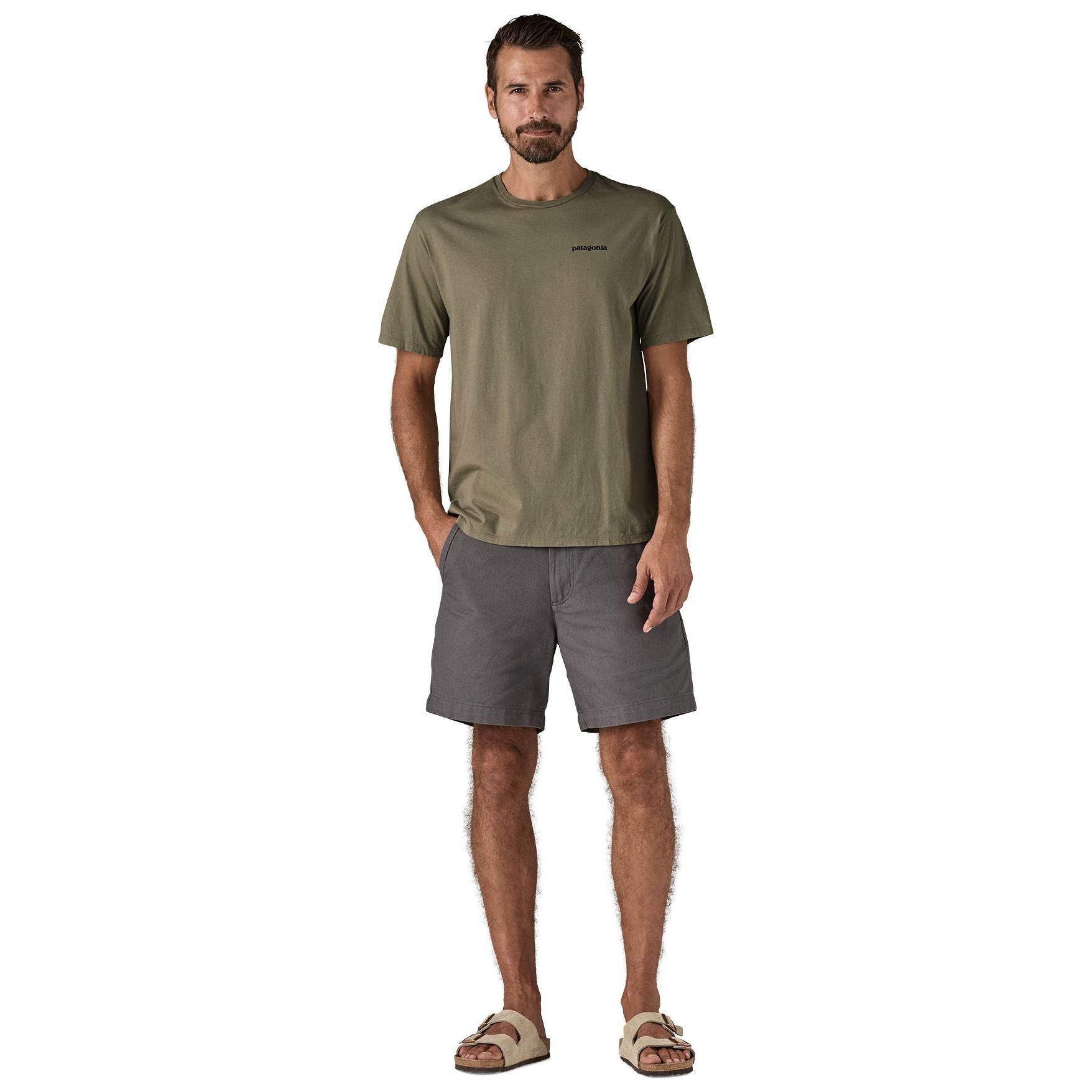 Patagonia Men's Home Water Trout Organic T-Shirt River Rock Green Image 03
