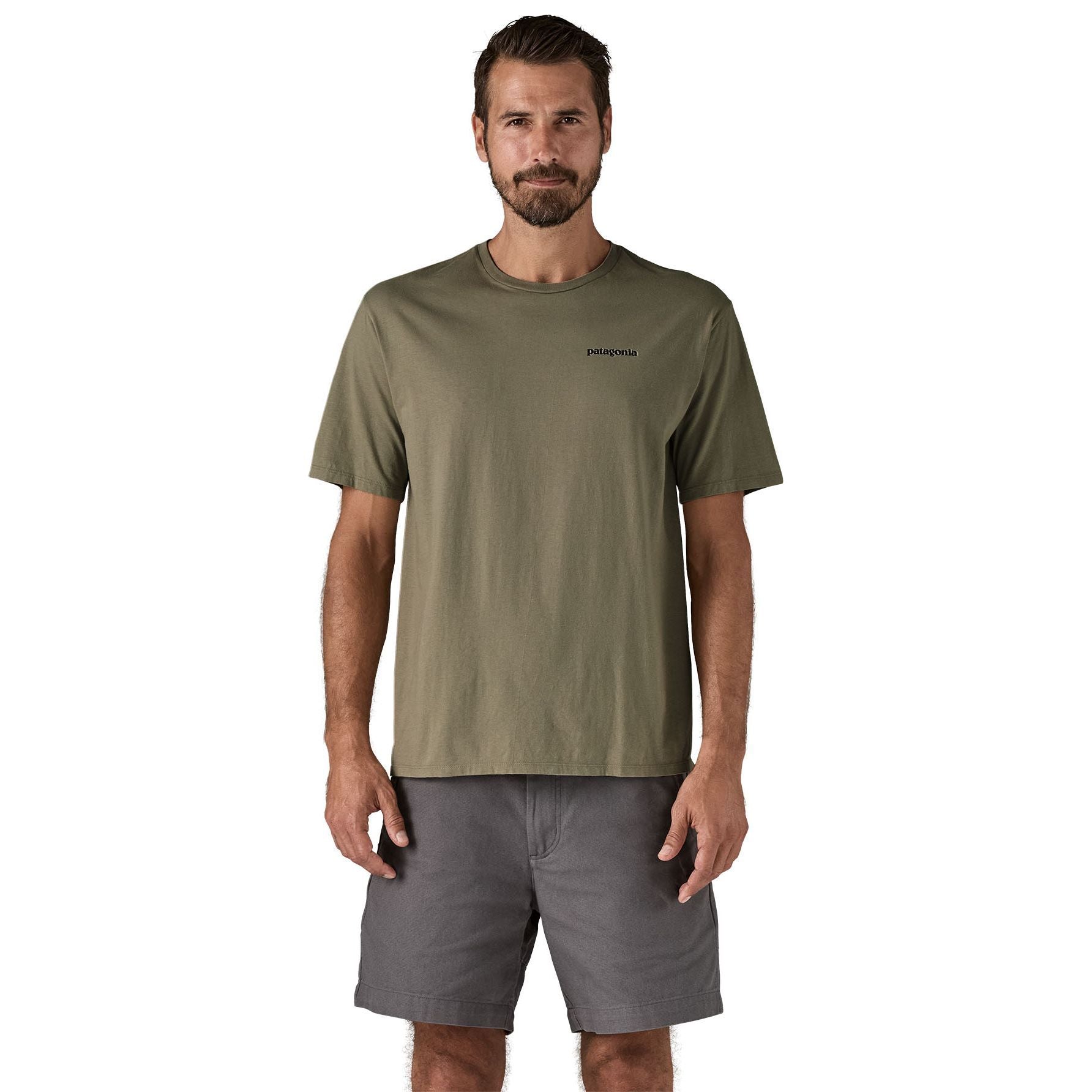 Patagonia Men's Home Water Trout Organic T-Shirt River Rock Green Image 04