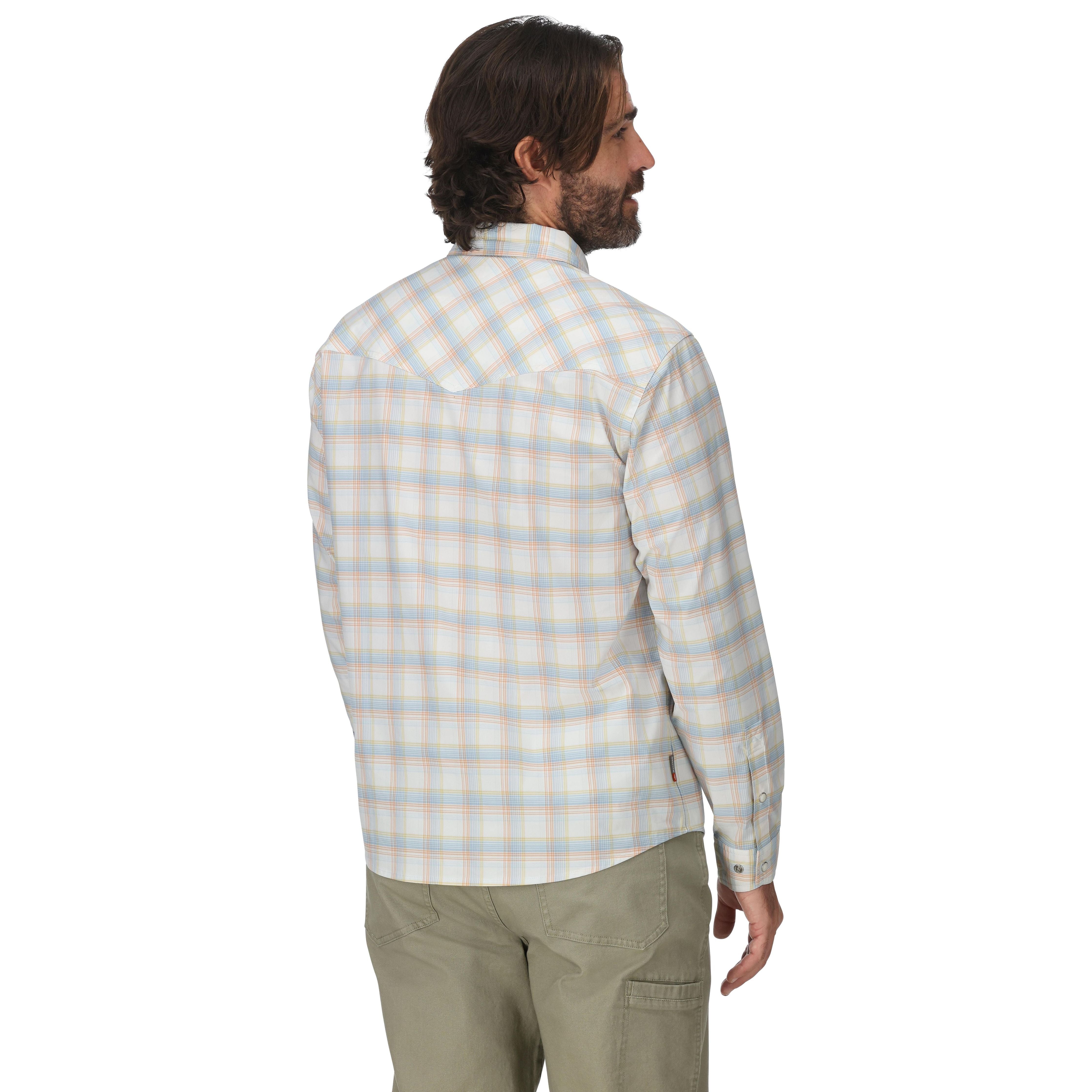 Simms Men's Brackett LS Shirt White Brackett Image 03