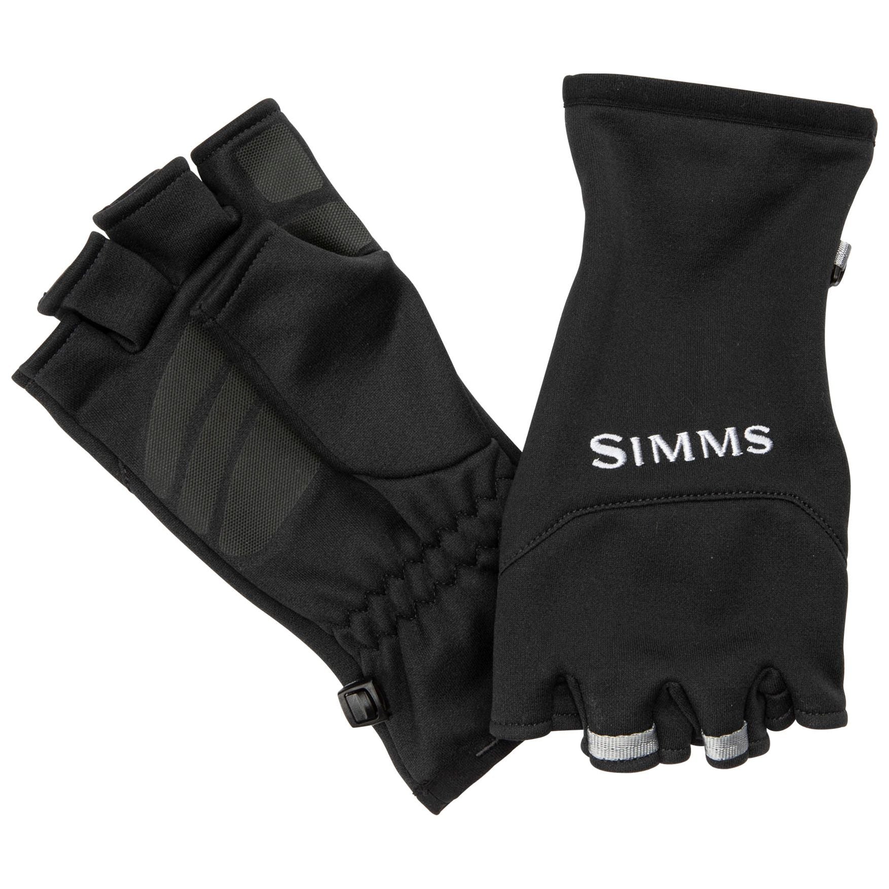 Simms Freestone Half-Finger Glove Black Image 01