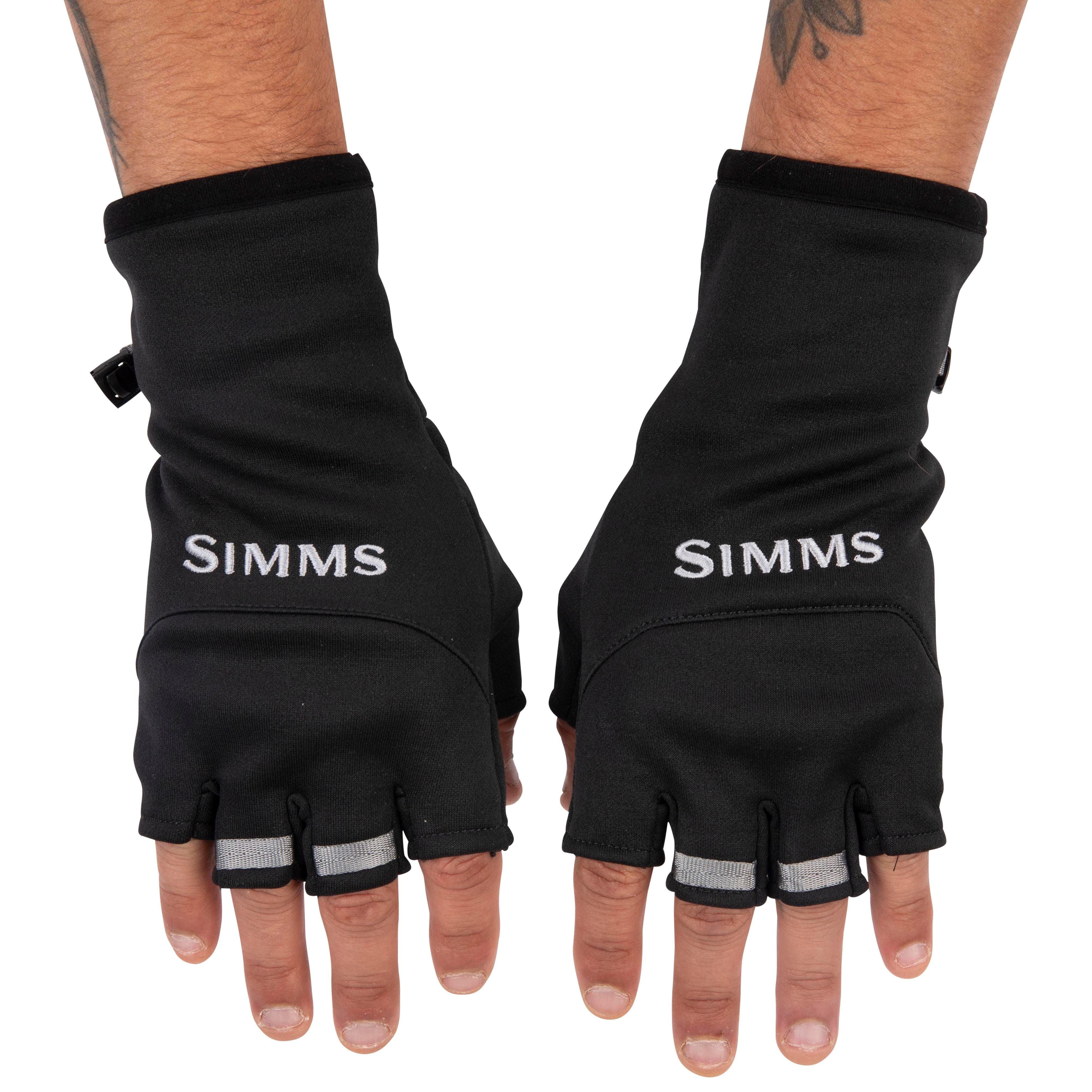 Simms Freestone Half-Finger Glove Black Image 02