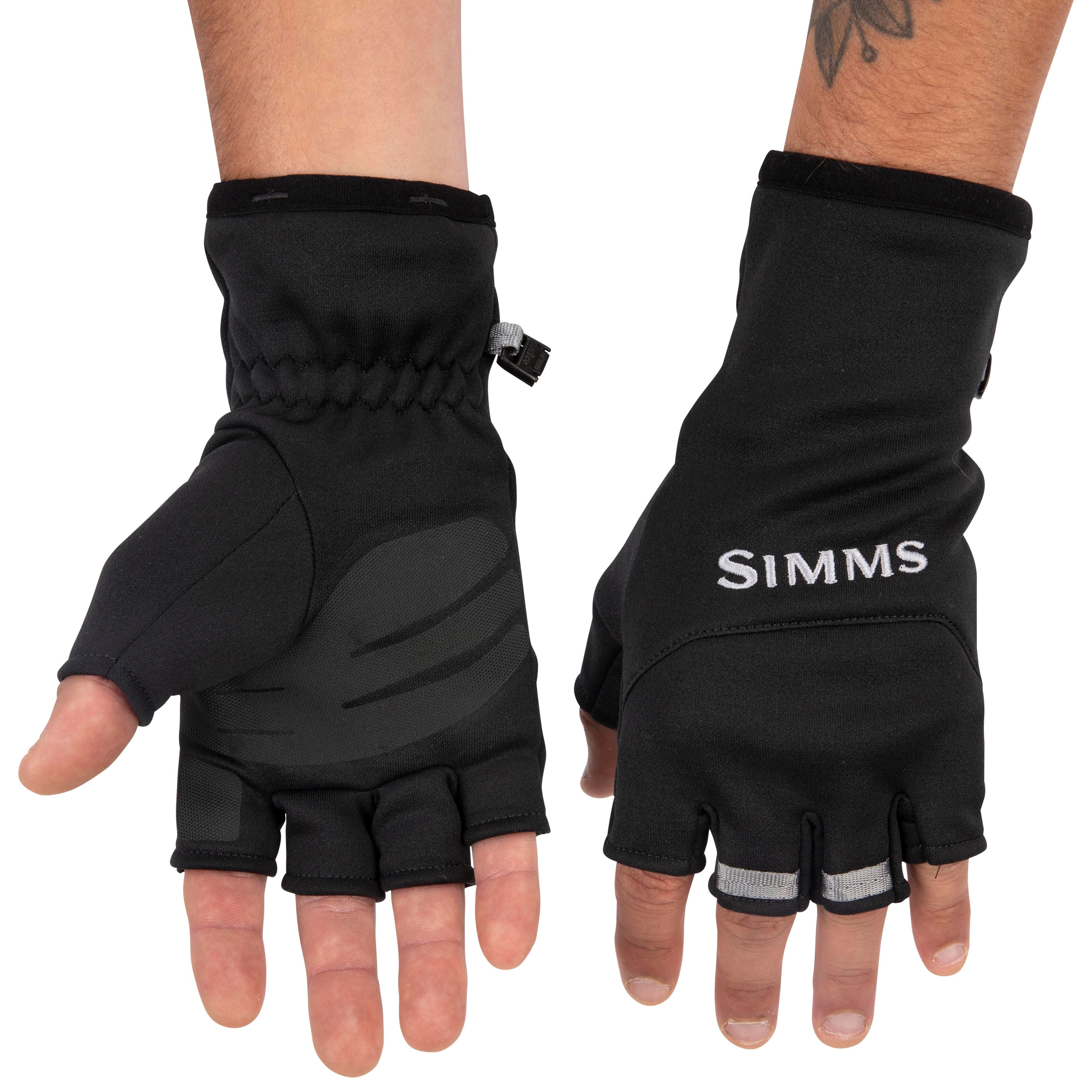 Simms Freestone Half-Finger Glove Black Image 04