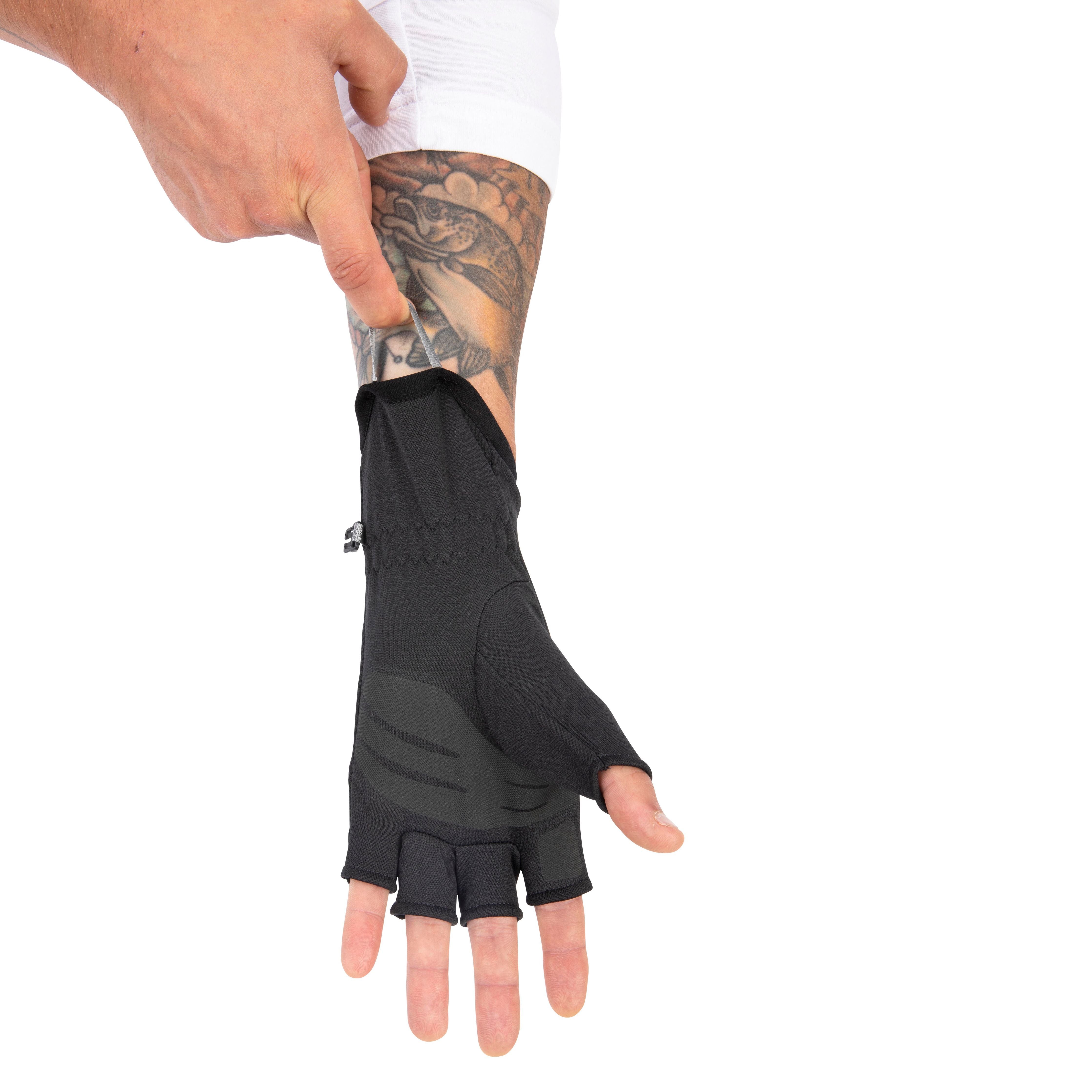 Simms Freestone Half-Finger Glove Black Image 06