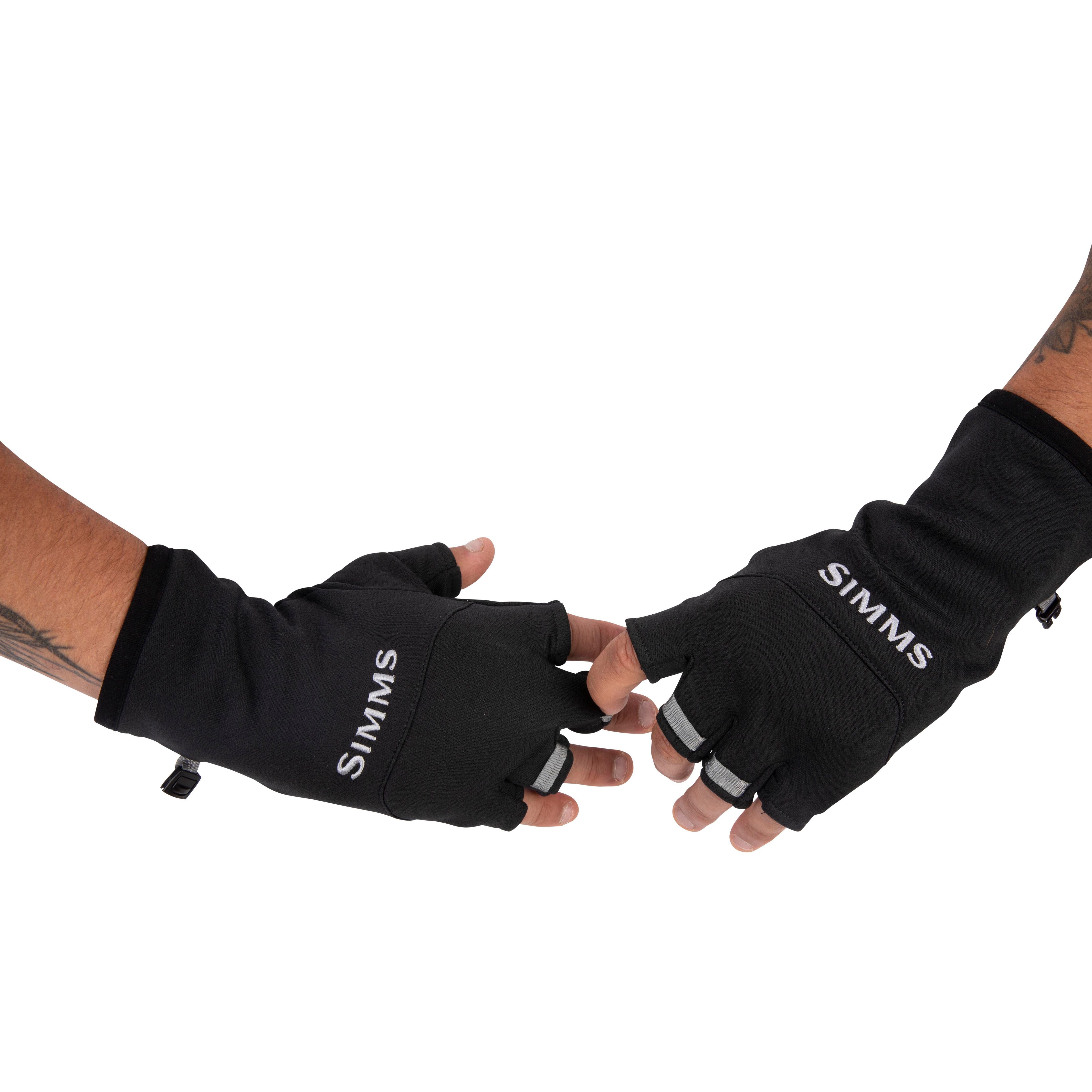 Simms Freestone Half-Finger Glove Black Image 07