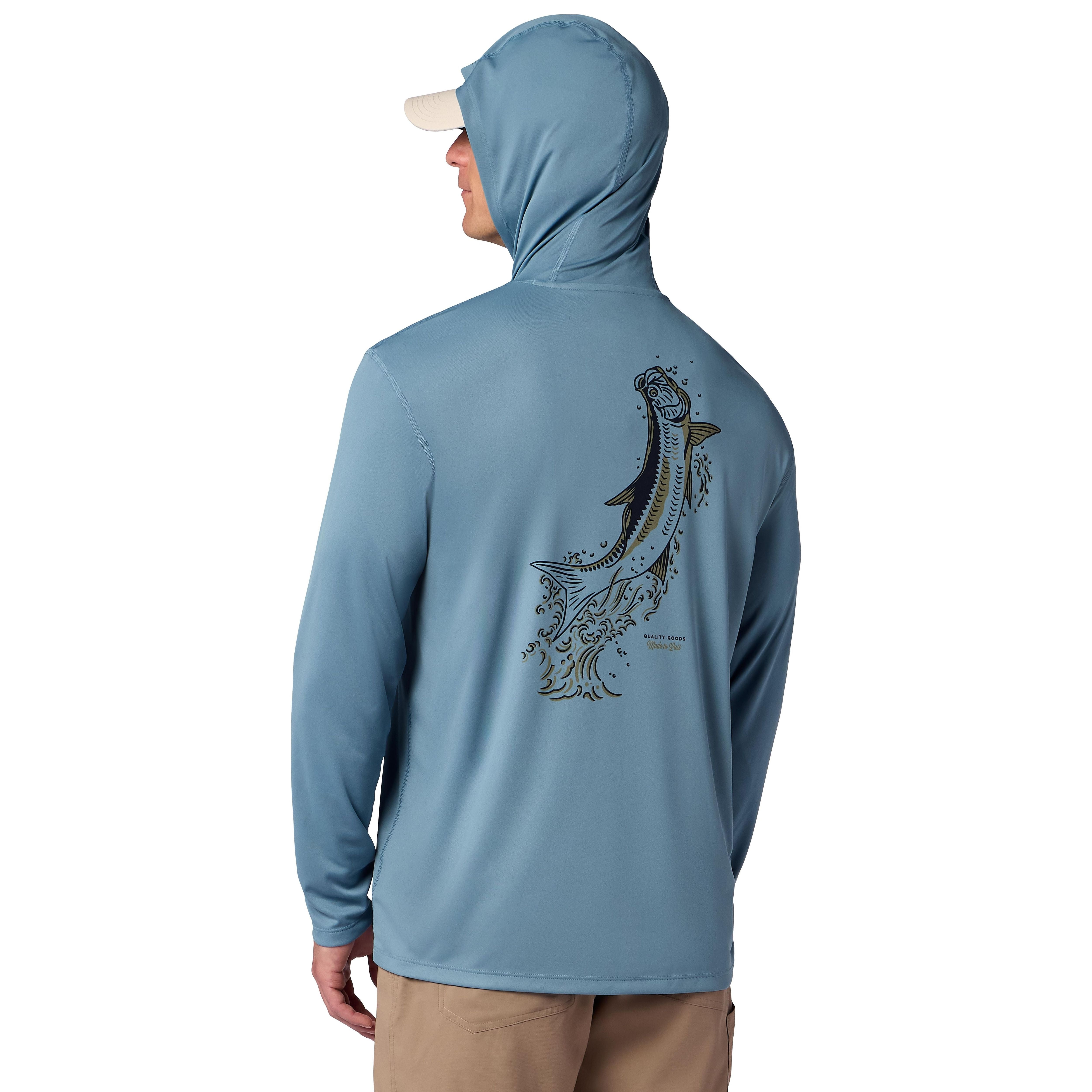 Simms Men's Tech Hoody - Artist Series Albacore Tarpon Image 03