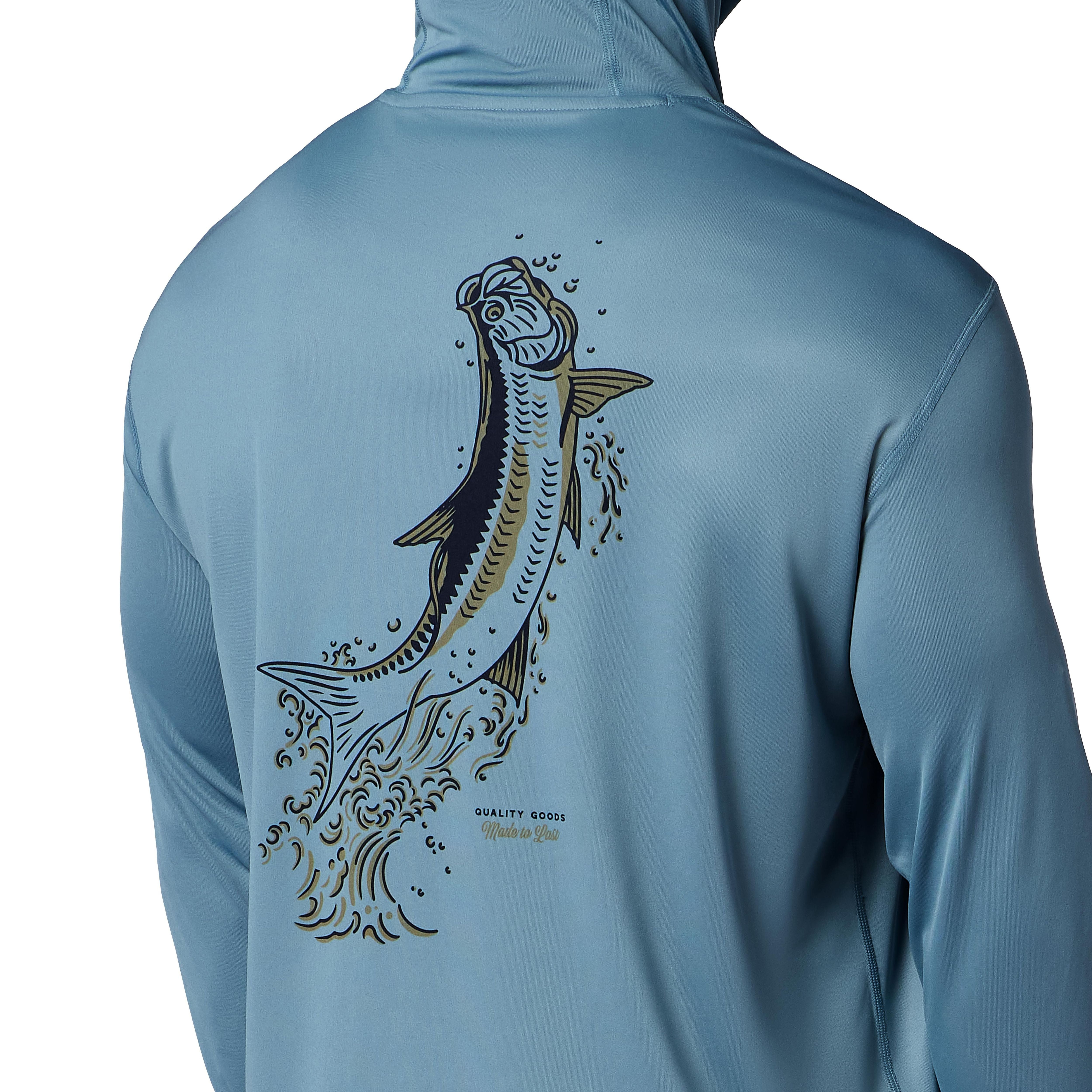 Simms Men's Tech Hoody - Artist Series Albacore Tarpon Image 04