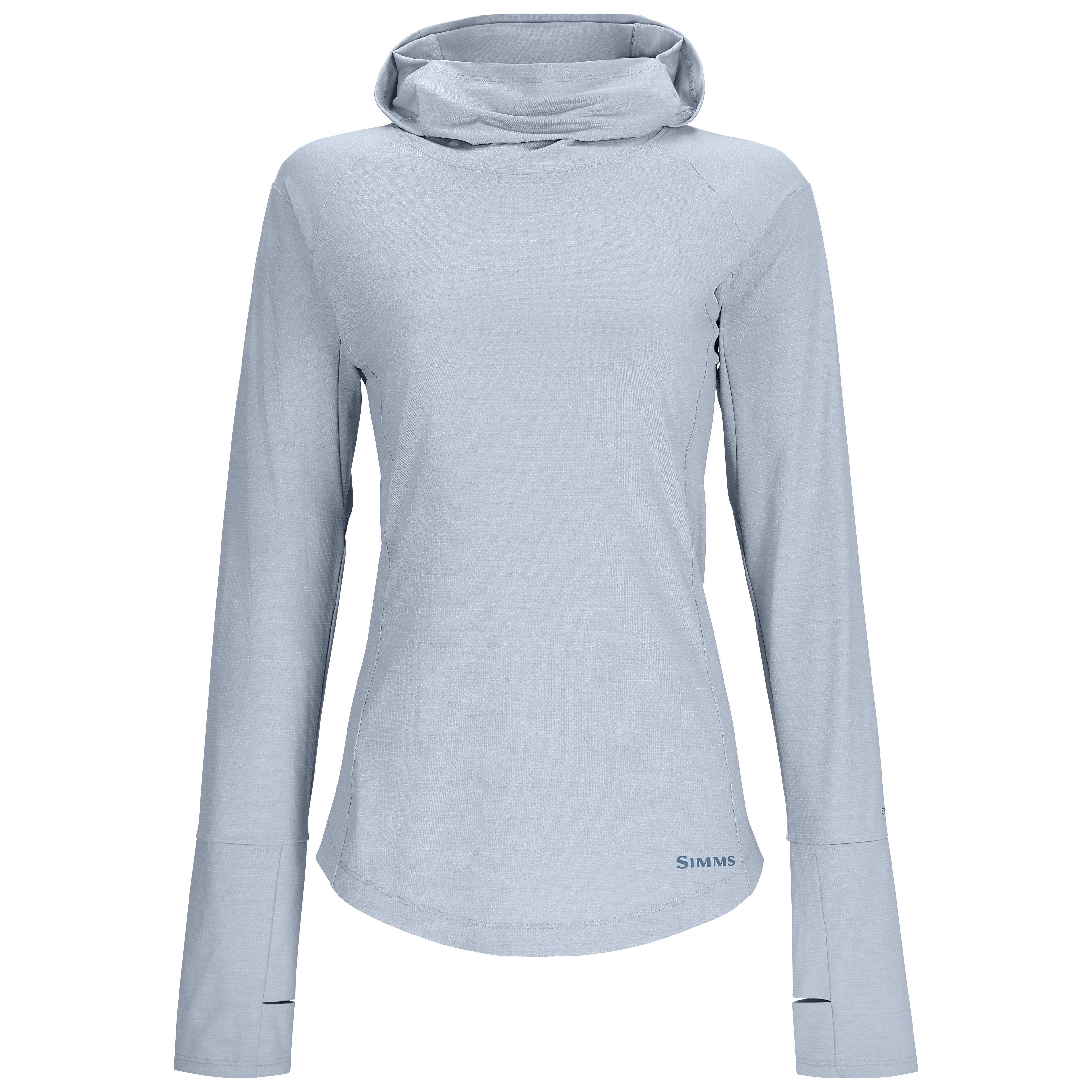 Simms Women's SolarFlex Cooling Hoody Steel Blue Image 01