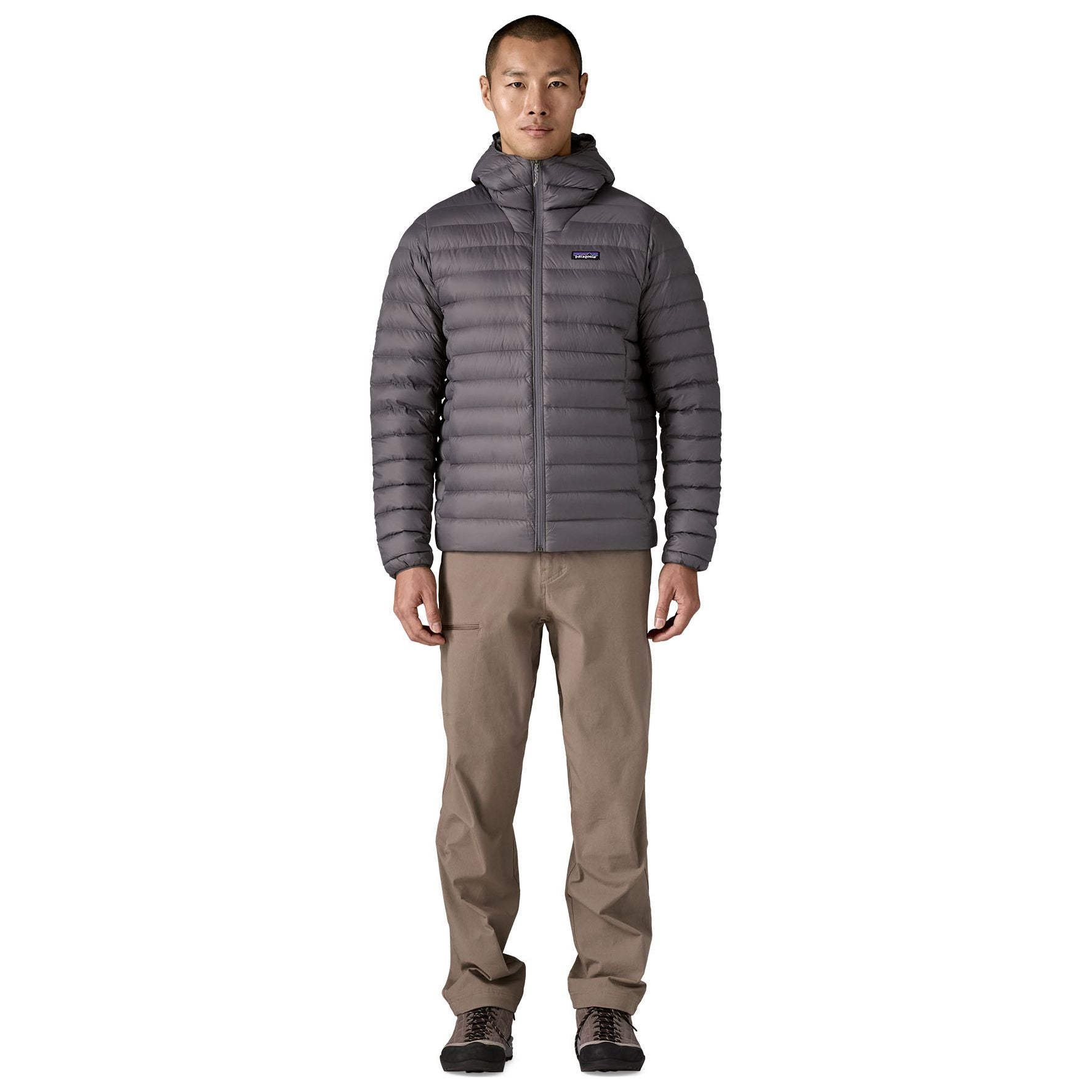 Patagonia Men's Down Sweater Hoody Forge Grey with Forge Grey