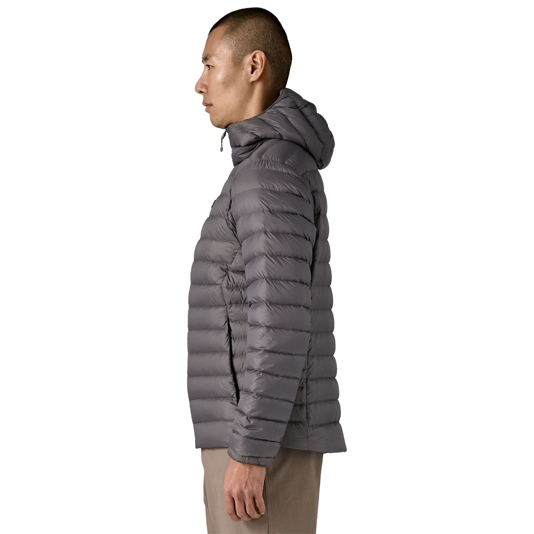 Patagonia Men's Down Sweater Hoody Forge Grey with Forge Grey