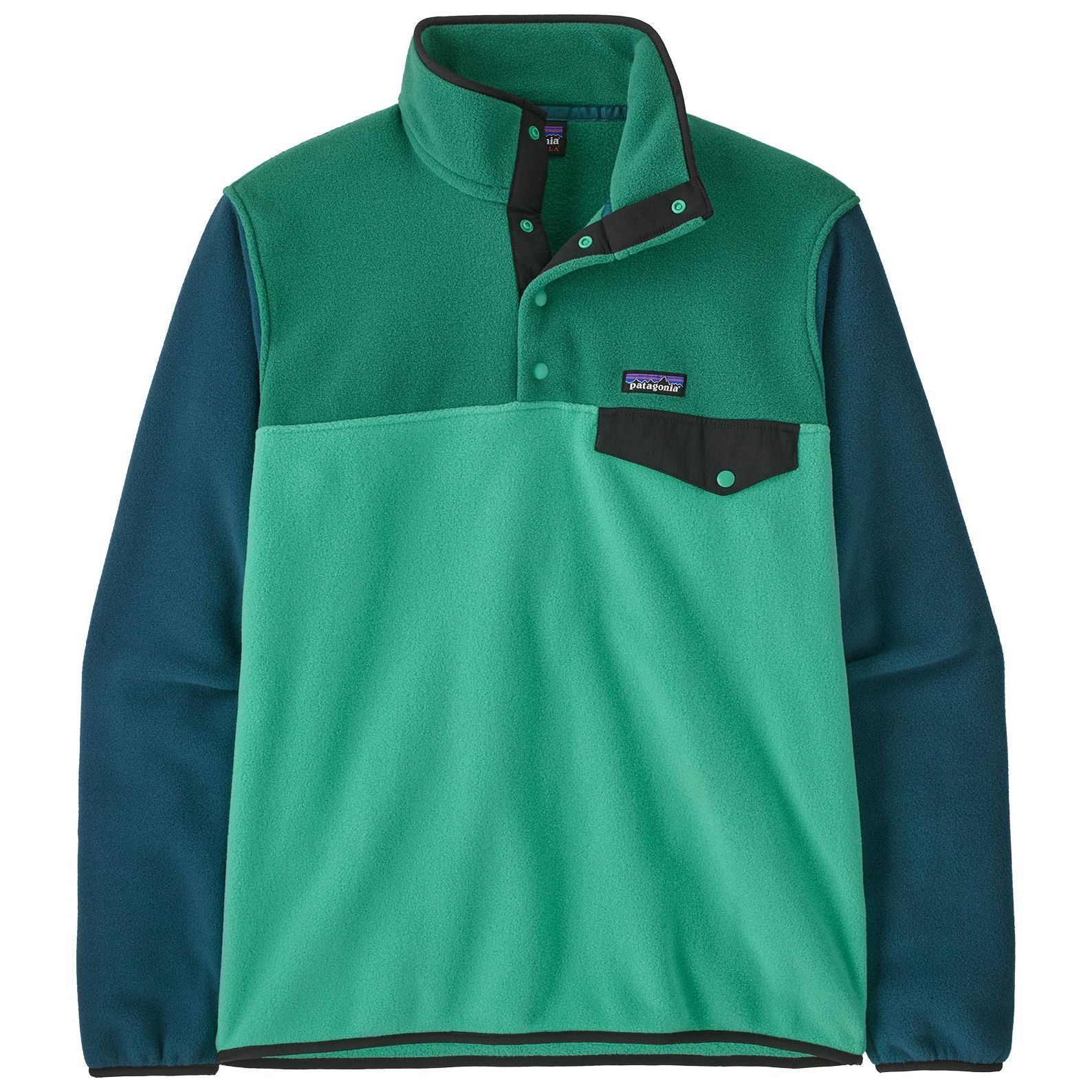 Patagonia Men's Lightweight Synch Snap-T Pullover Aqua Stone