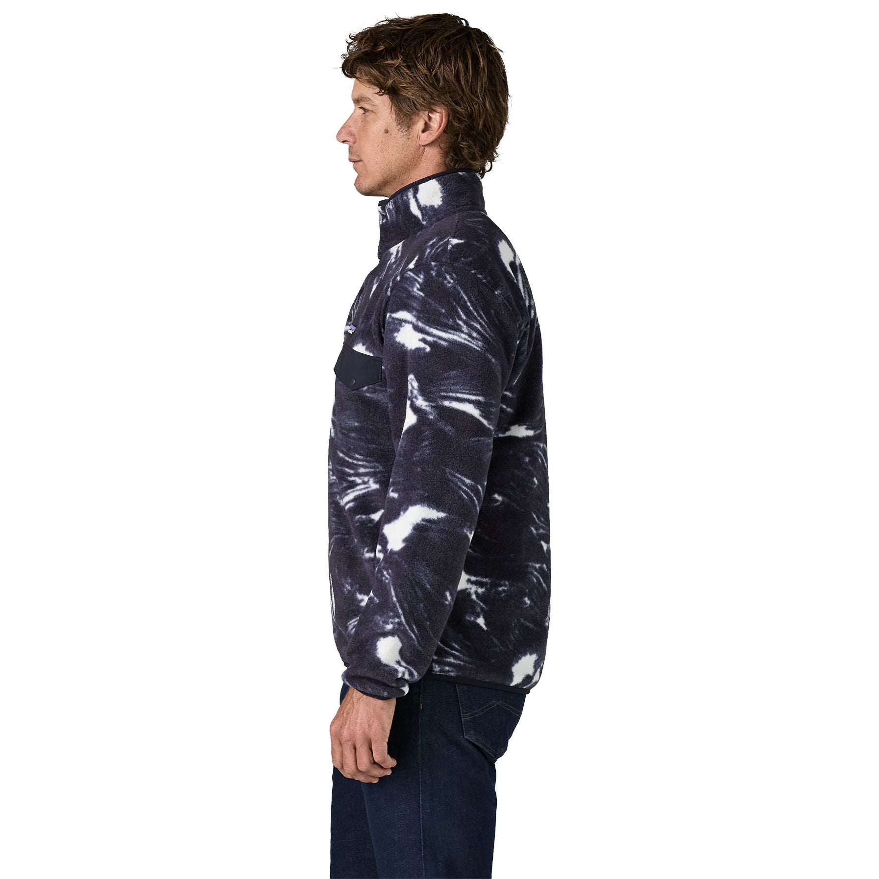 Patagonia Men's Lightweight Synch Snap-T Pullover Polar Breeze: Sunken Blue Image 03