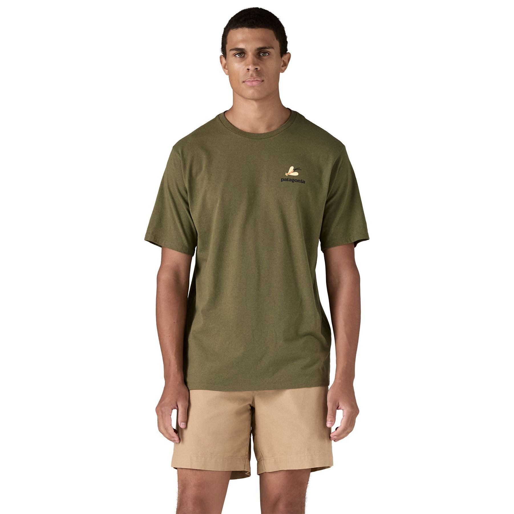 Patagonia Men's Take a Stand Responsibili-Tee Pine Stream: Tent Green Image 04