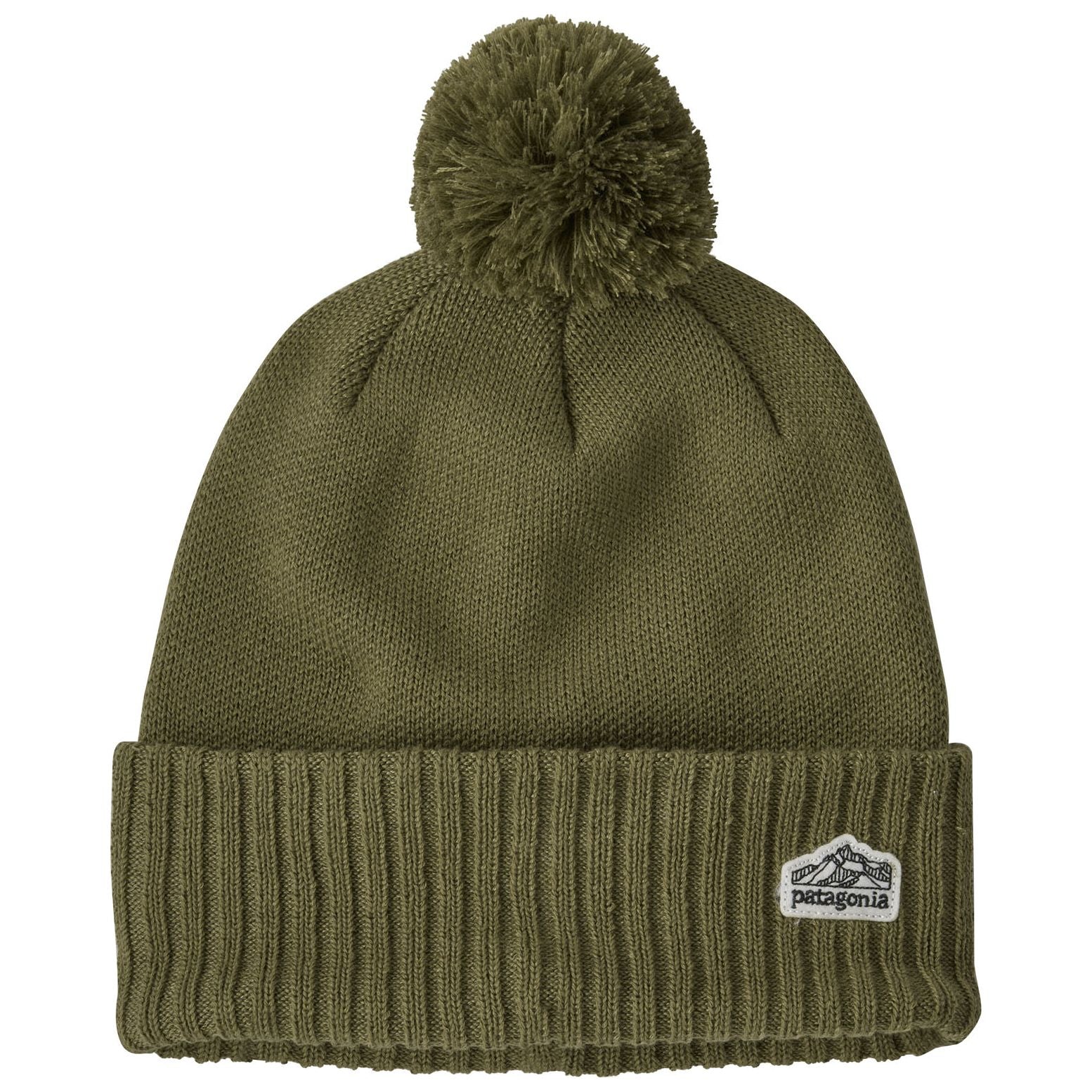 Patagonia Powder Town Beanie Line Logo Ridge Patch: Wyoming Green Default Title Image 01