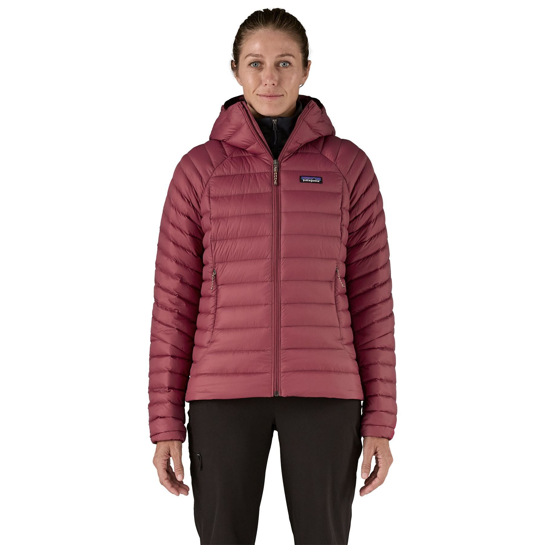 Patagonia Women's Down Sweater Hoody Marion Red Image 02