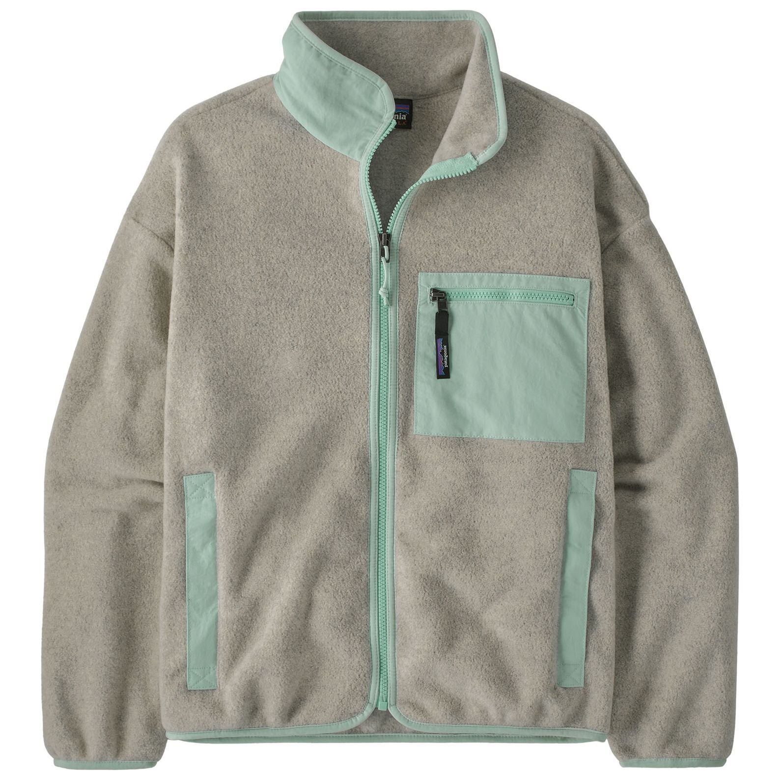 Patagonia Women's Synch Jacket Oatmeal Heather with Thin Ice Image 01