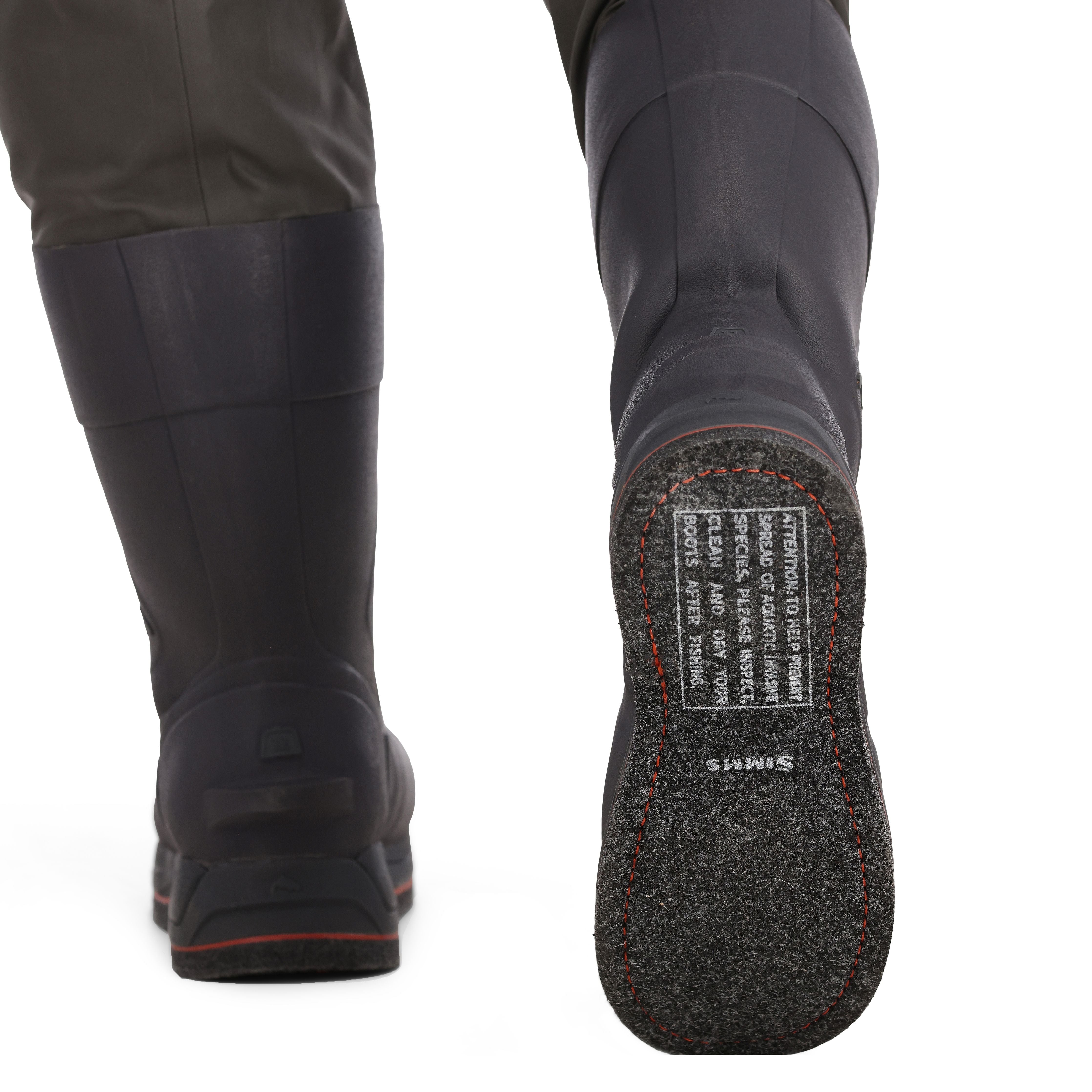 Simms G3 Guide Bootfoot Waders - Felt Sole Gunmetal Image 05