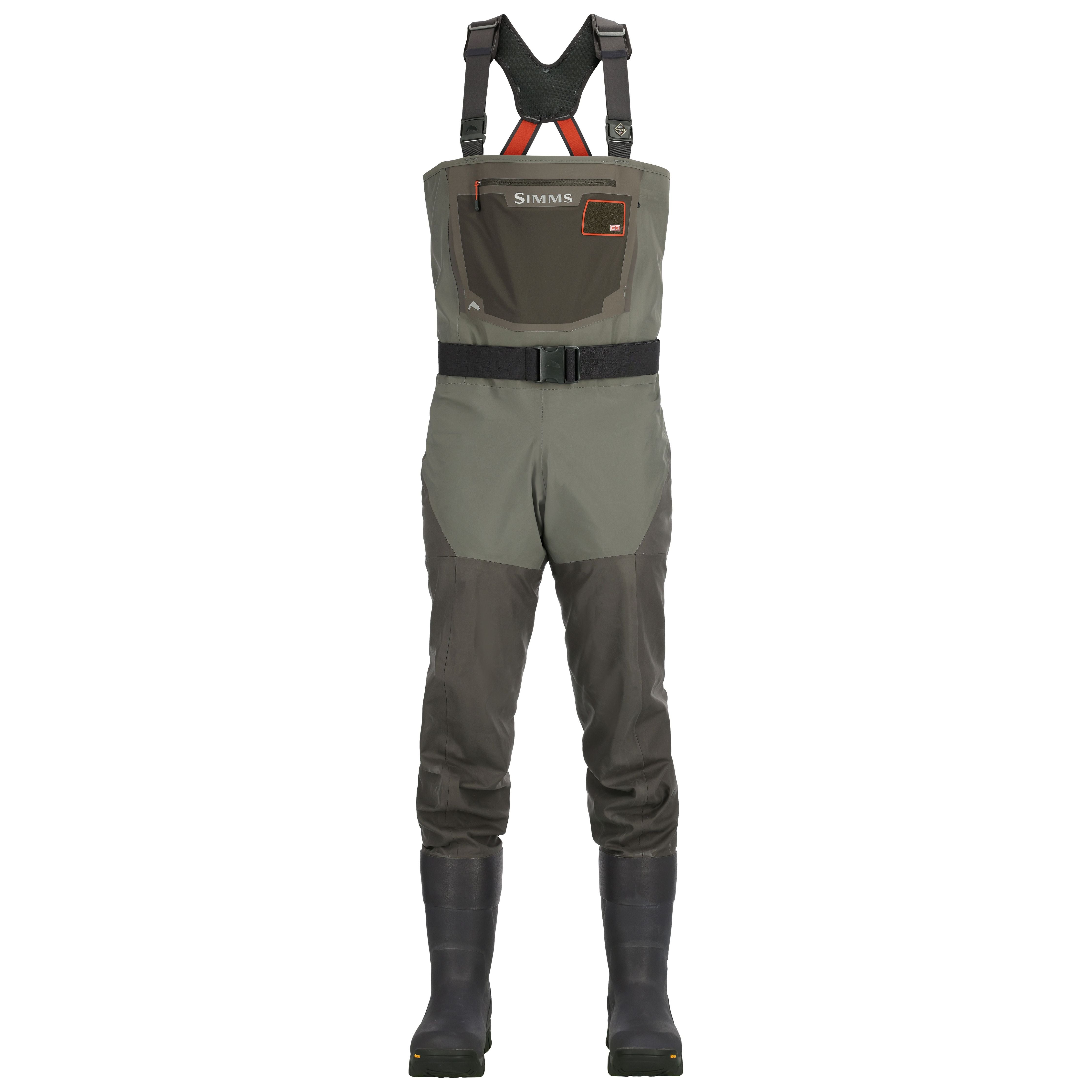 Simms G3 Guide Bootfoot Waders - Vibram Sole Gunmetal Image 01