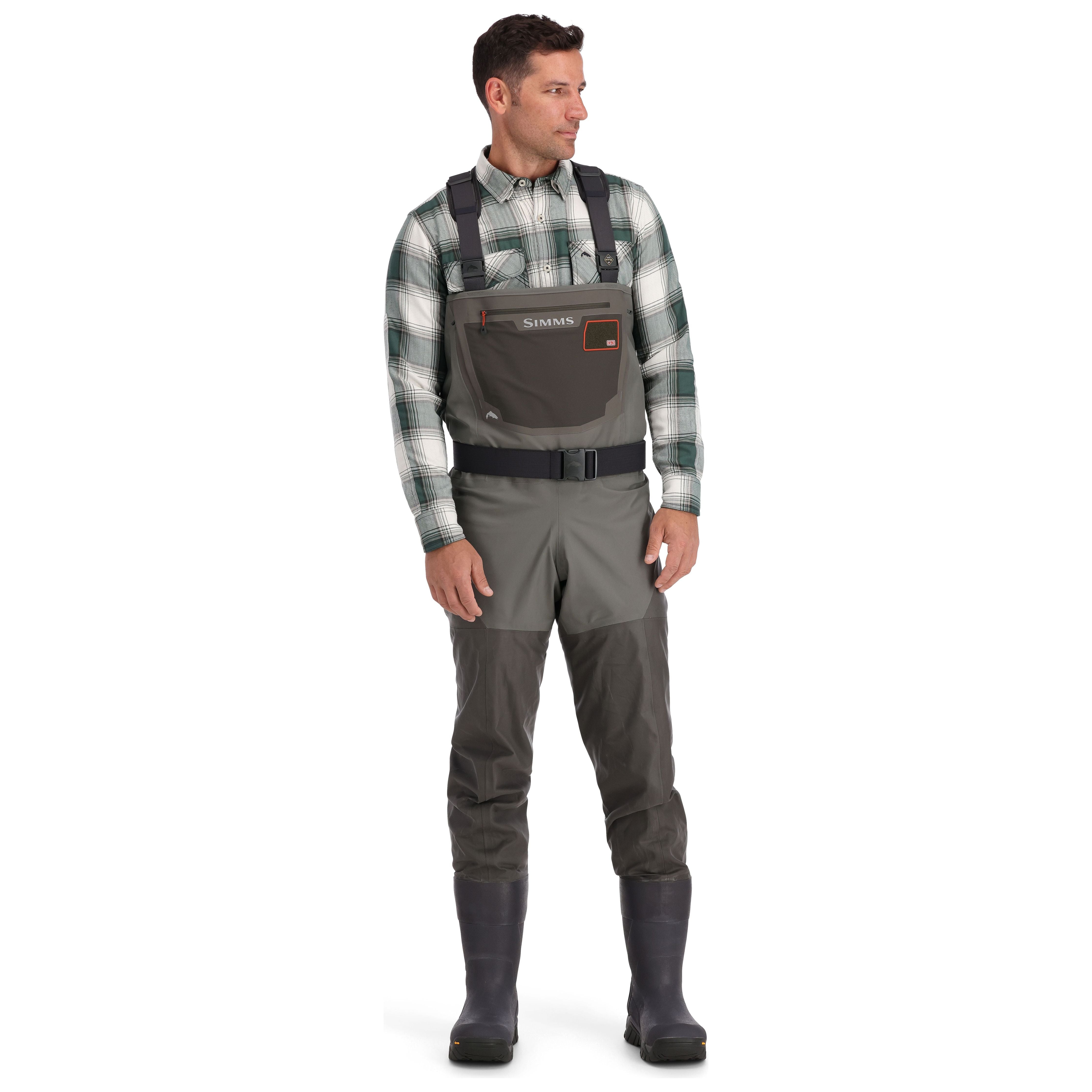 Simms G3 Guide Bootfoot Waders - Vibram Sole Gunmetal Image 02