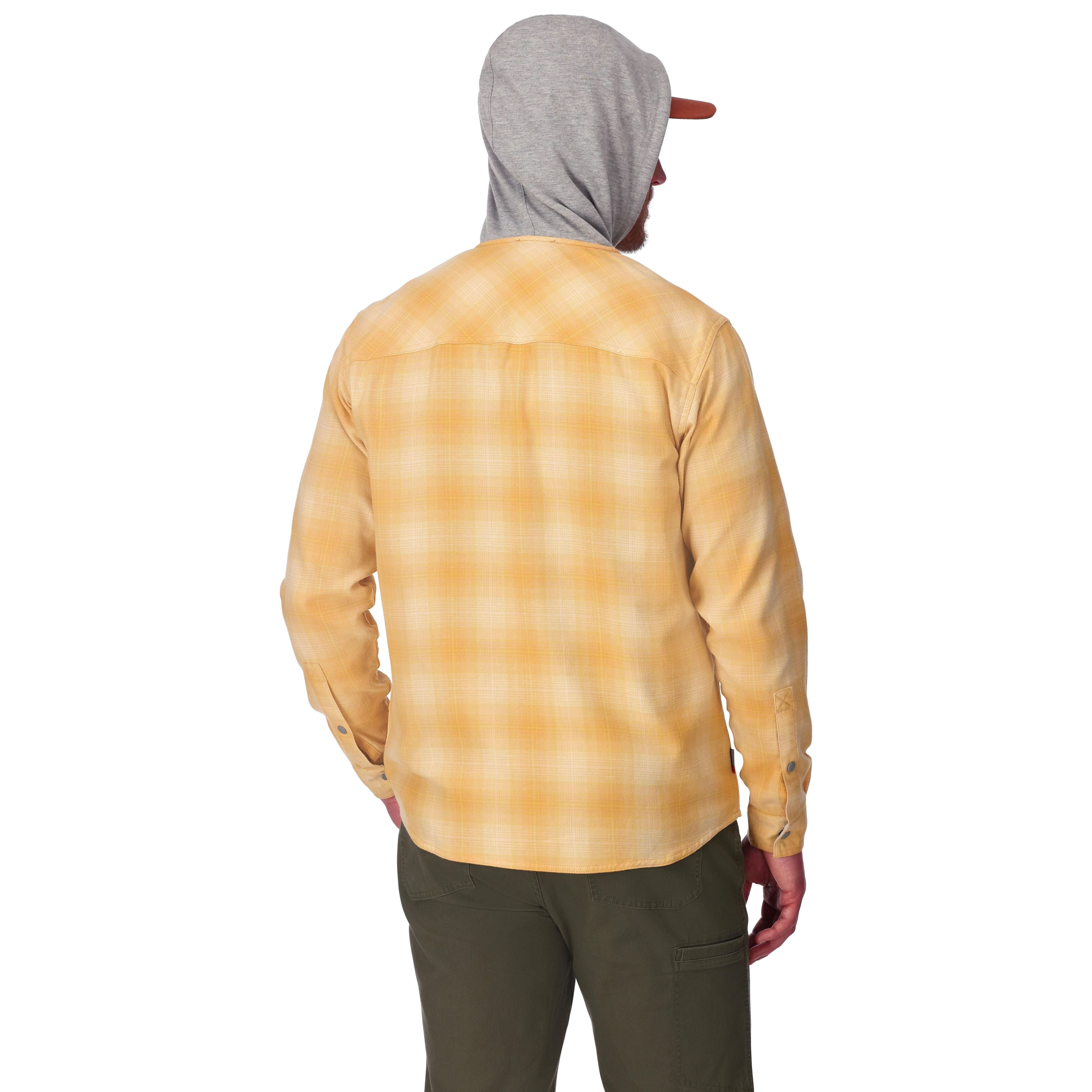 Simms Men's Santee Flannel Hoody Ely Plaid: Baltic Amber Image 03